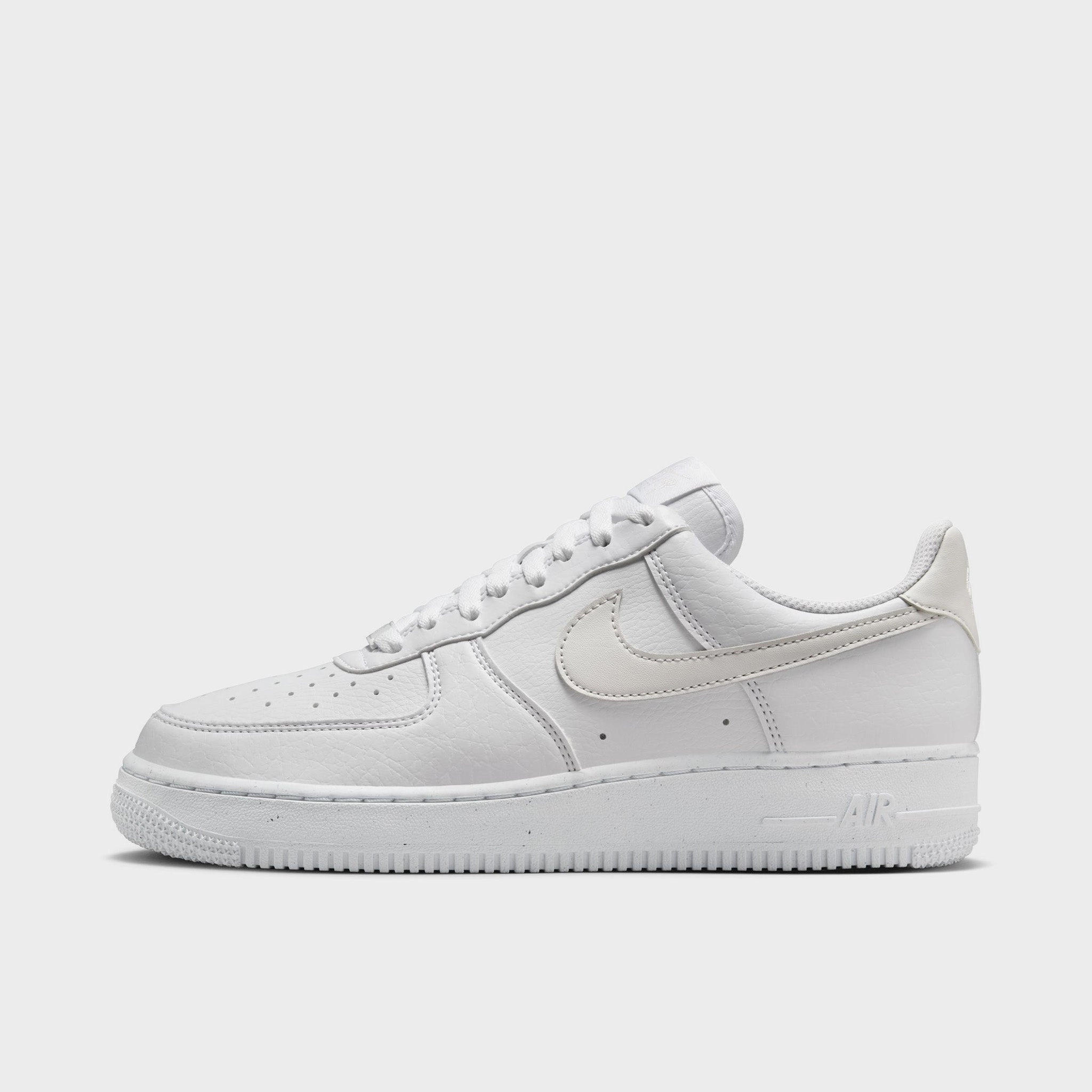 Nike Women's Air Force 1 '07 Next Nature White / Vast Grey Abrasion Resistant Collar Regular Fit