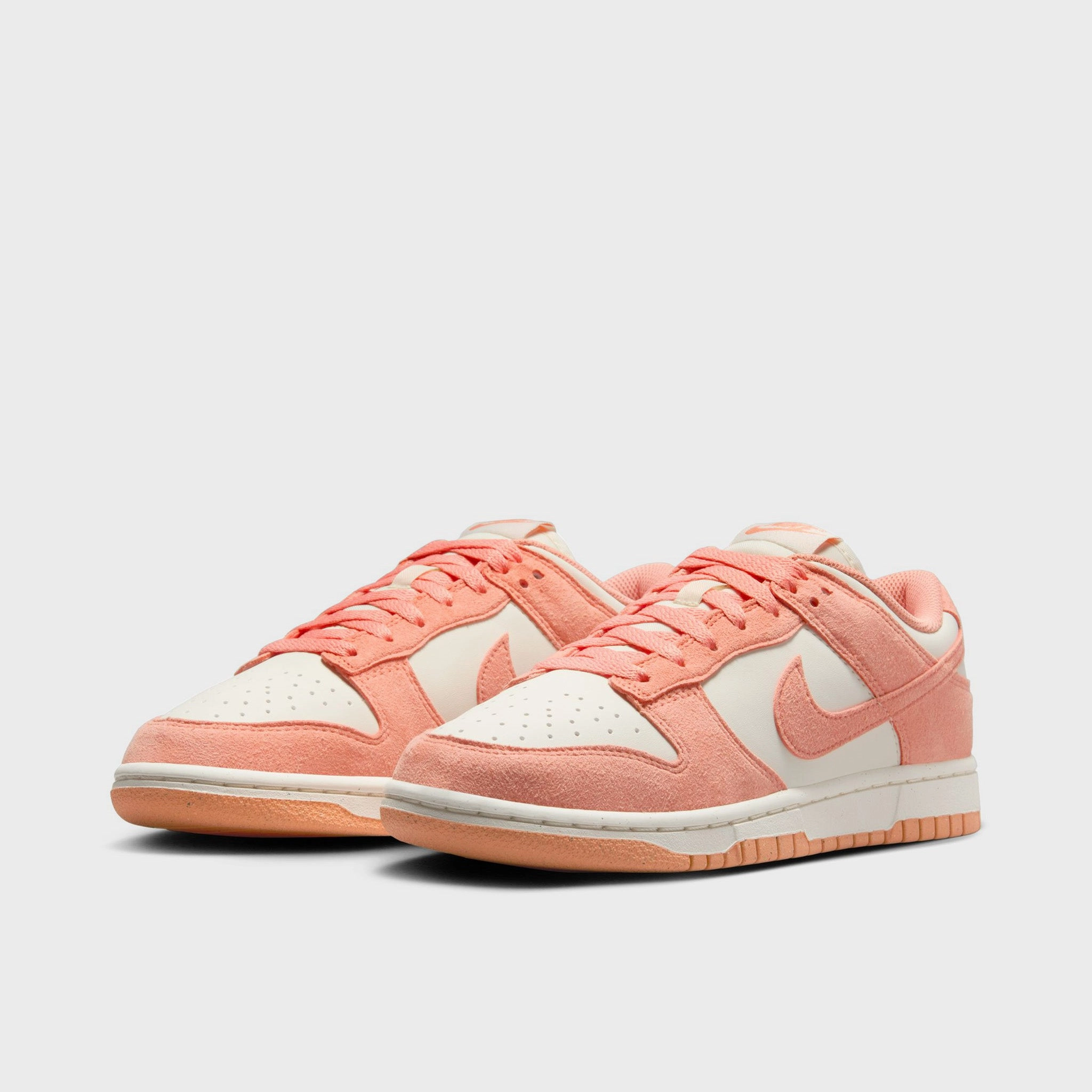 Nike Women's Dunk Low Soft Pearl / Apricot Agate - White Seamless Sockliner Adaptive Fit System