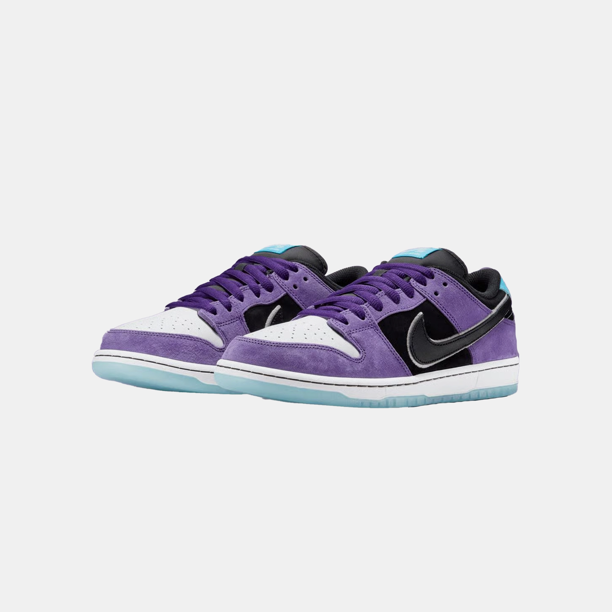 suede upper Cool Inside Nike X Hayley Wilson SB Dunk Low Pro Black and Court Purple