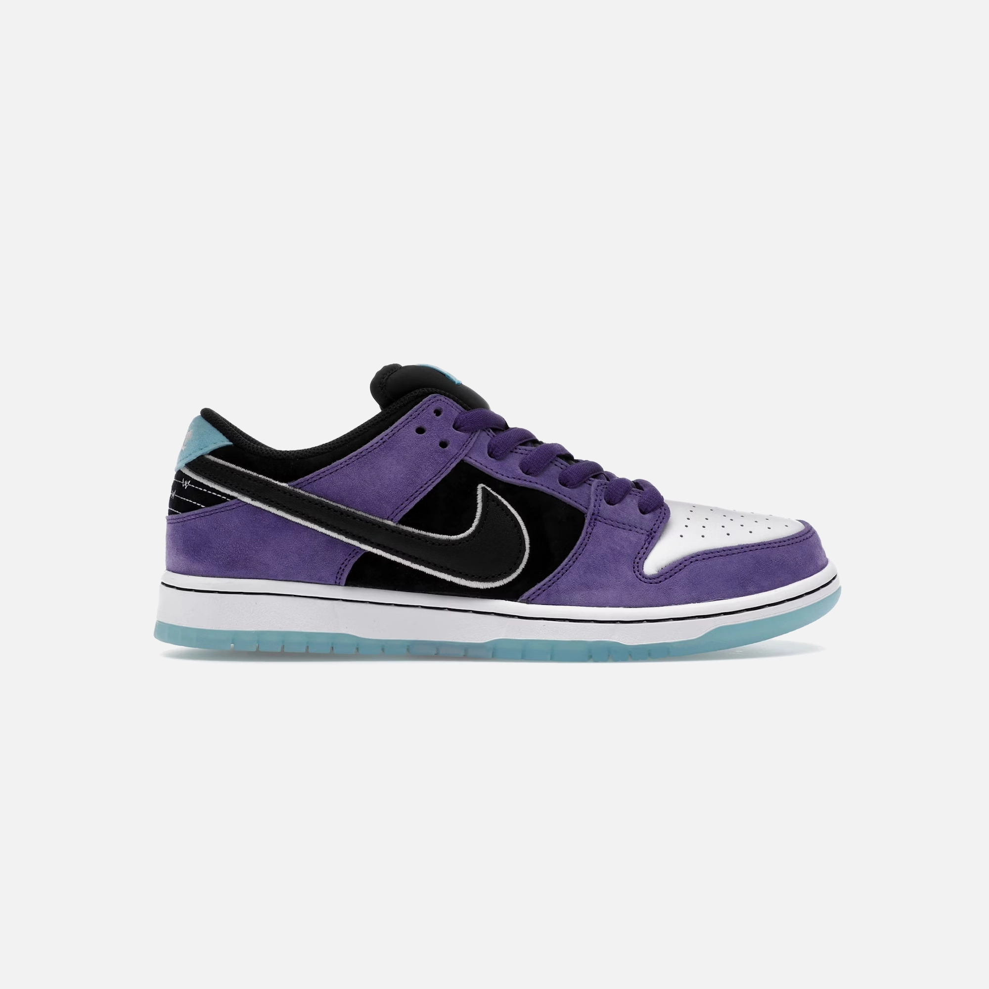 Nike X Hayley Wilson SB Dunk Low Pro Black and Court Purple Zip Closure