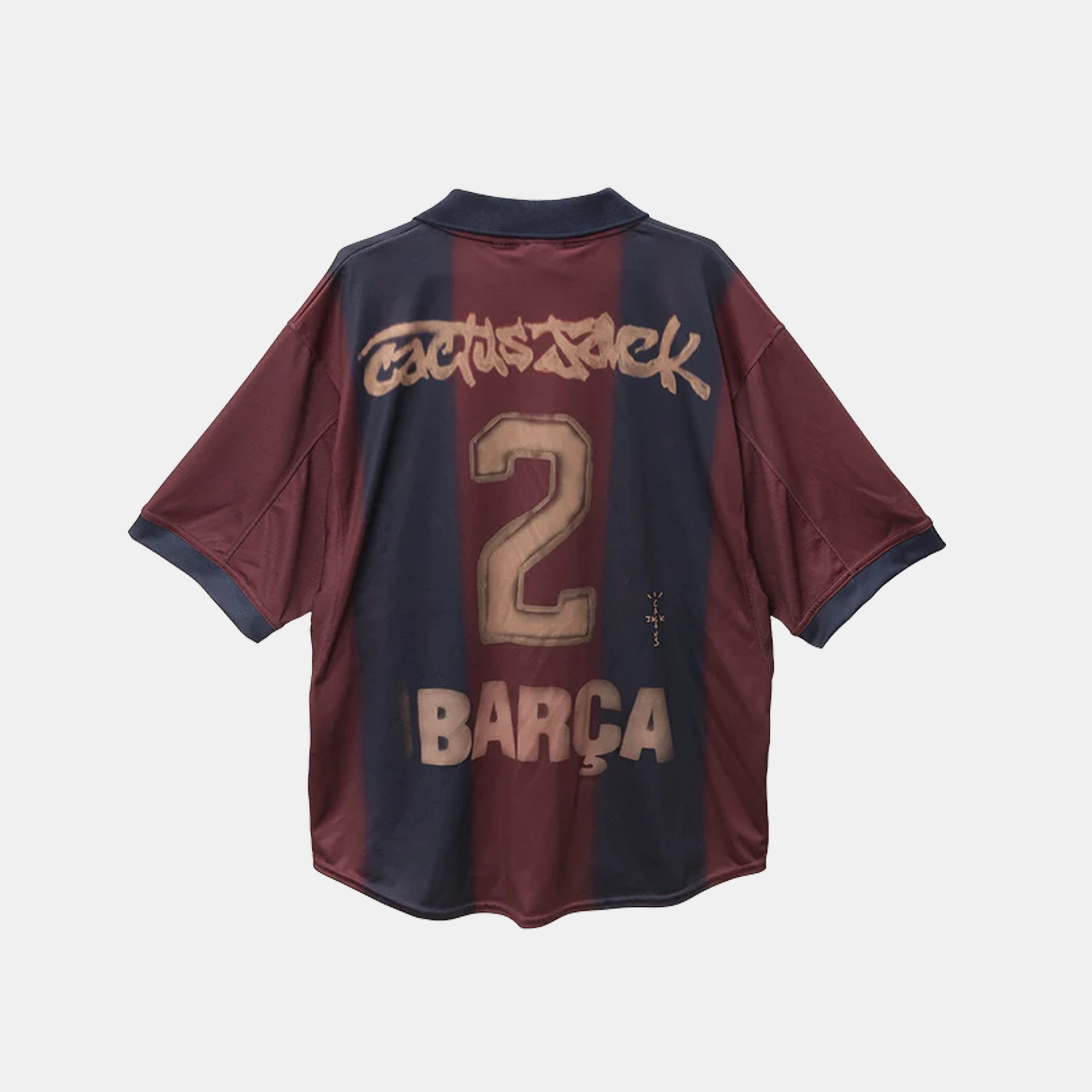 Arch   Support Lead Step Nike x Travis Scott x FC Barcelona Retro 2000/01 Home Skeleton Jersey Multicolor