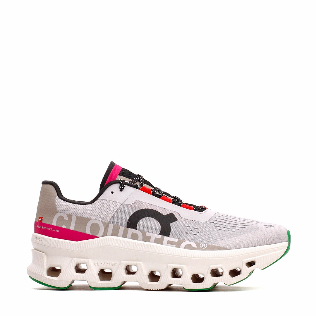 Abrasion Shield Tech Supportive footwear ON Women Cloudmonster Silver Ivory Core 61.97652