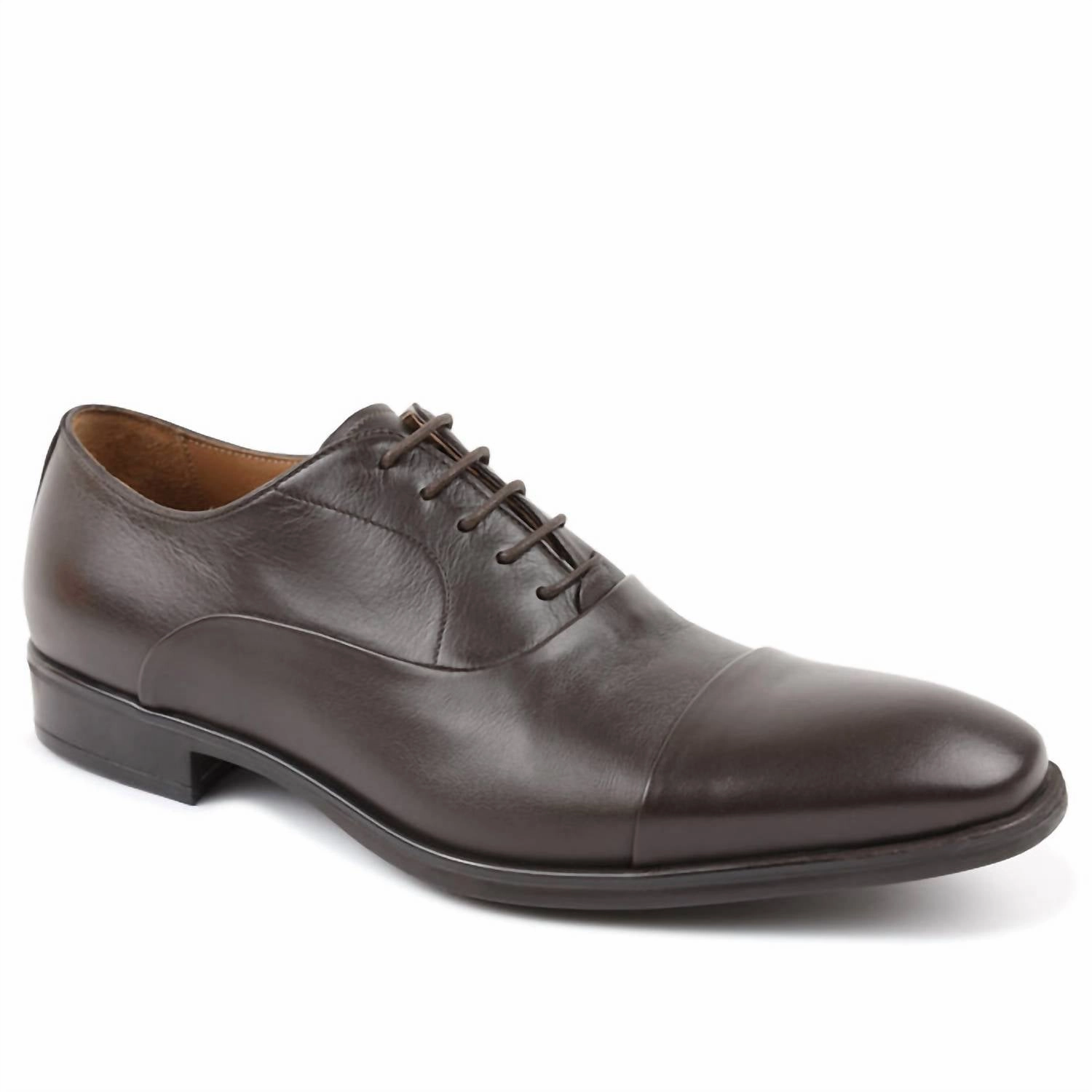 Day Wear Men's Locascio Lace-Up Dress Shoes In Dark Brown