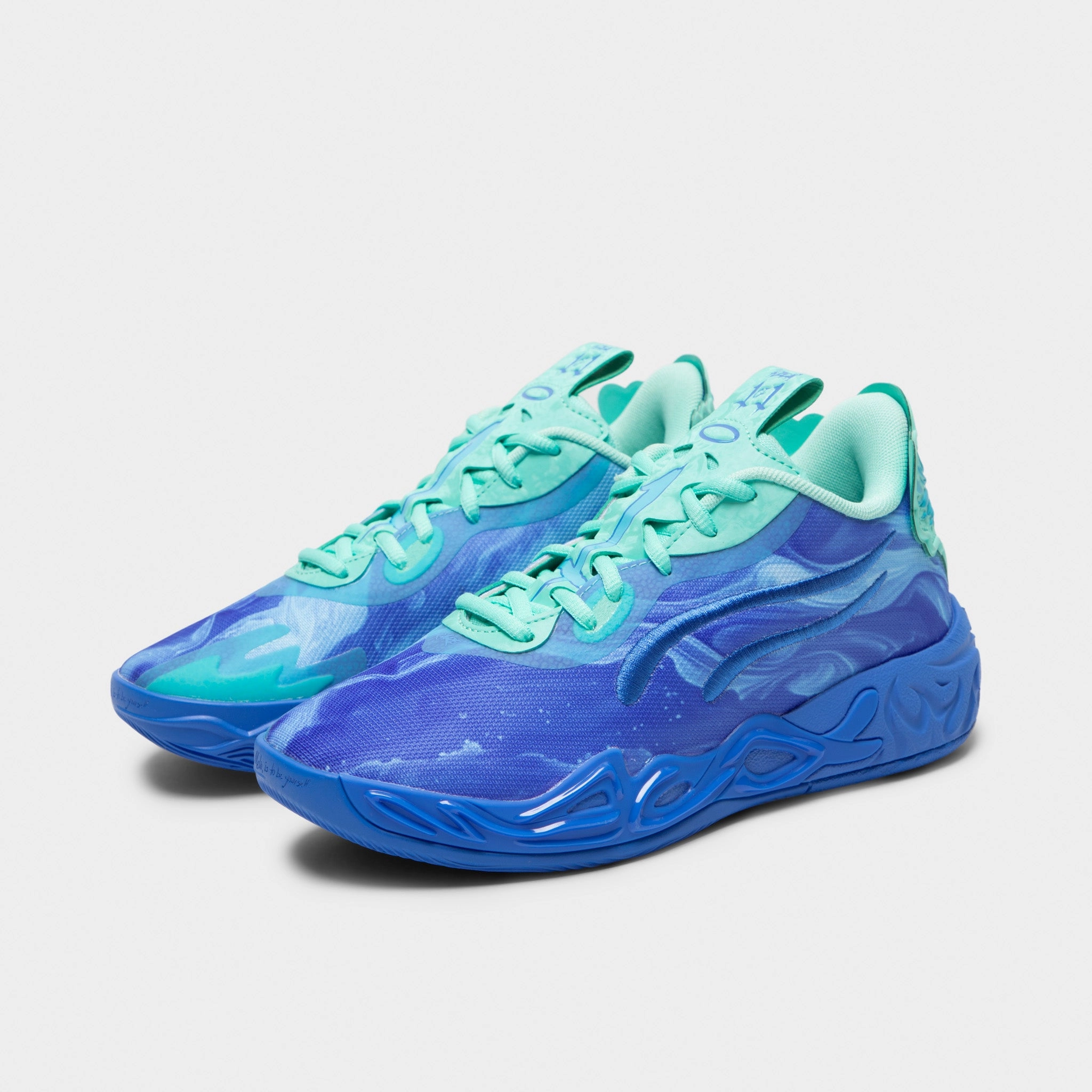 PUMA Juniors' MB.04 Ultra Blue / Blue Glimmer - New Navy Durable outsole grip Sneakers Flexibility
