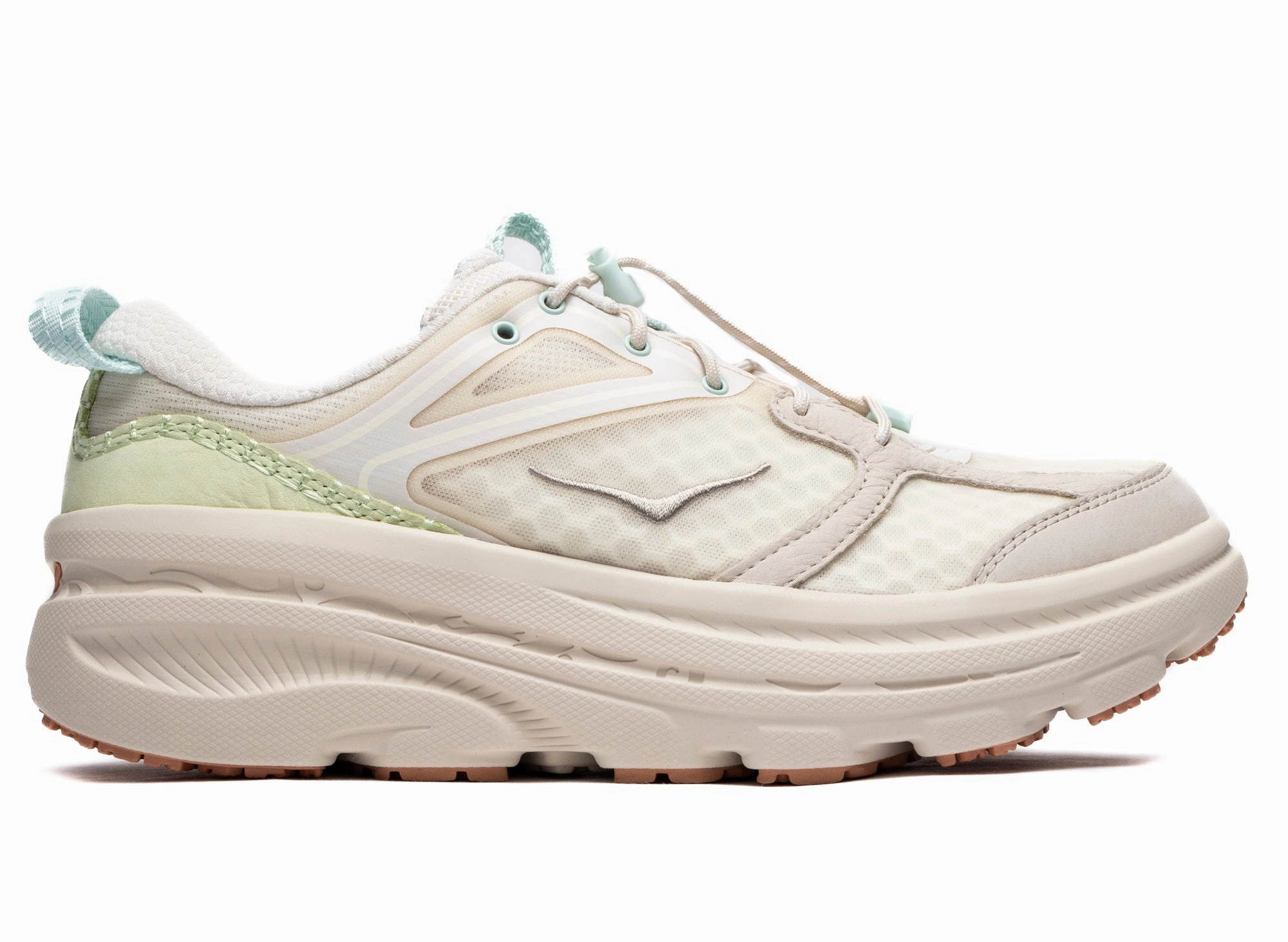 Unisex Hoka Bondi B3LS in Oat Smooth Feel Uni Life