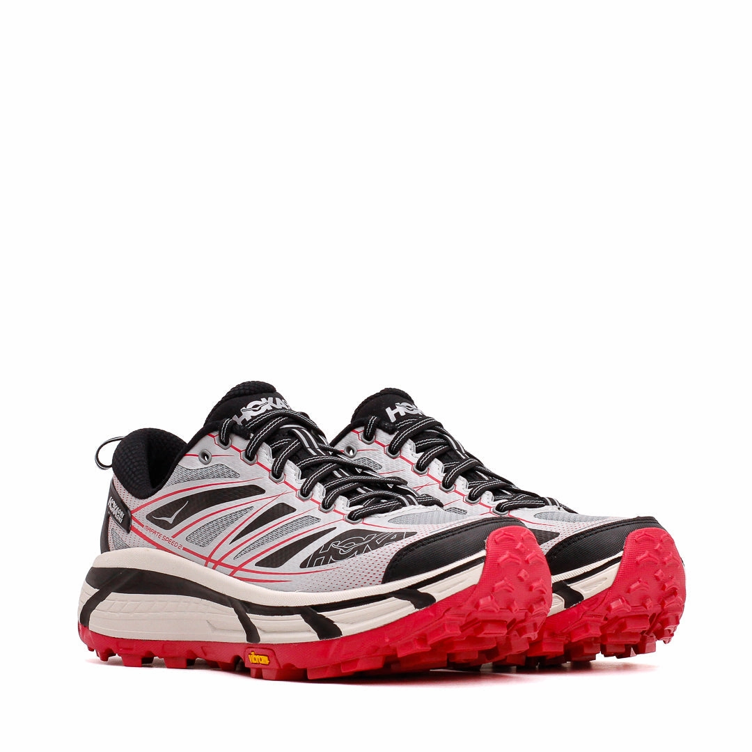 Supportive frame Hoka One One Unisex Mafate Speed 2 Galactic Grey Ruby Red 1126851-GTCG