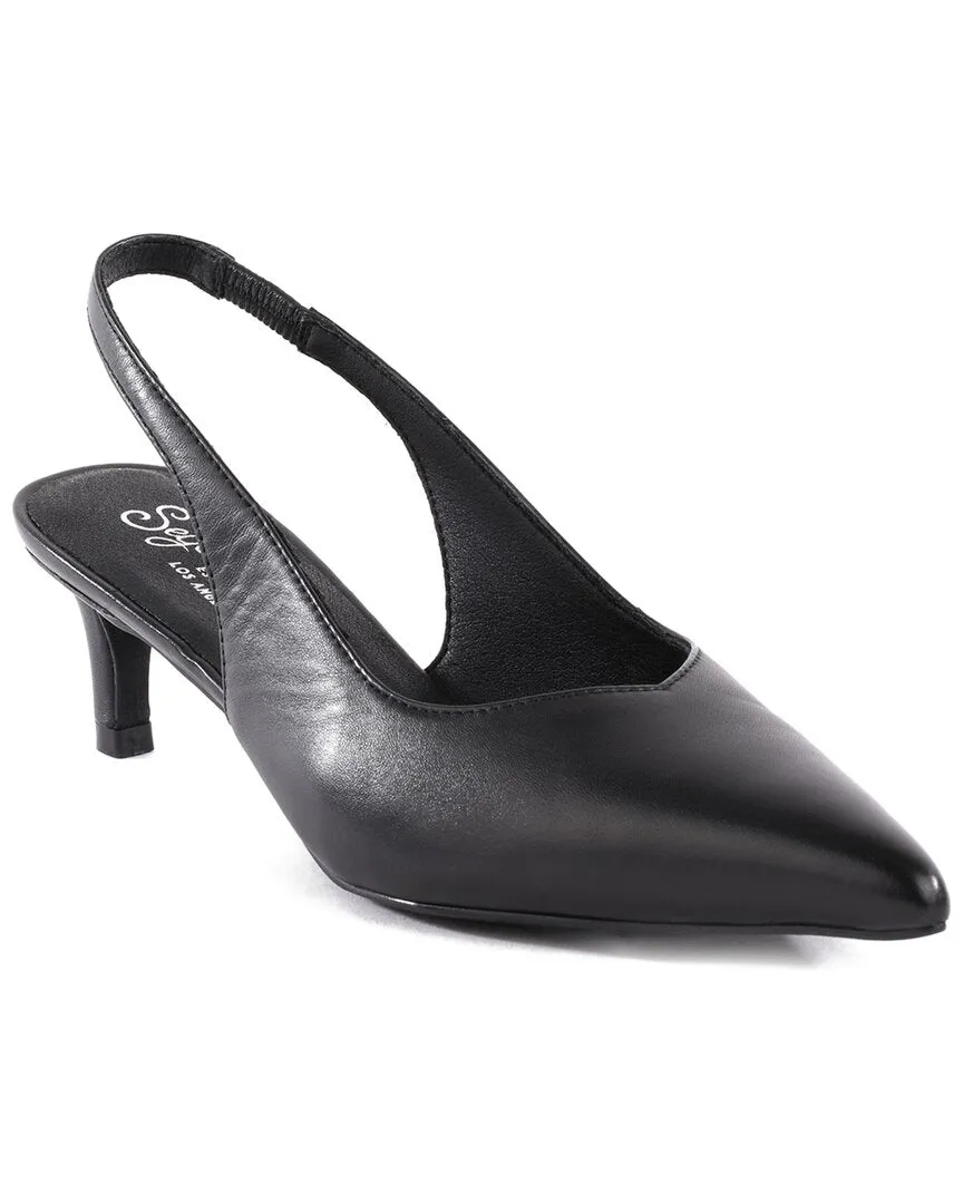 Seychelles Wyatt Leather Heel Soft Interior Open Back
