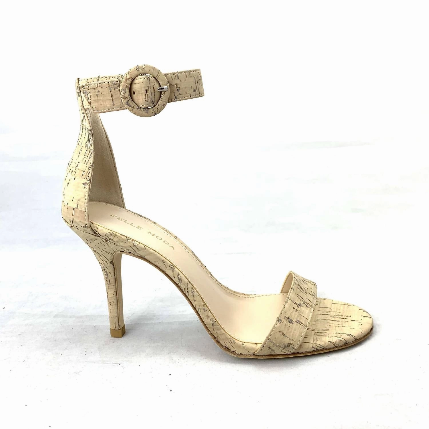 Kallie High Heels In White Washed Cork Date night