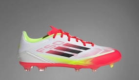 Adidas Men's F50 P3 League White/Black Football Boots Lateral Lock Cushioning Support