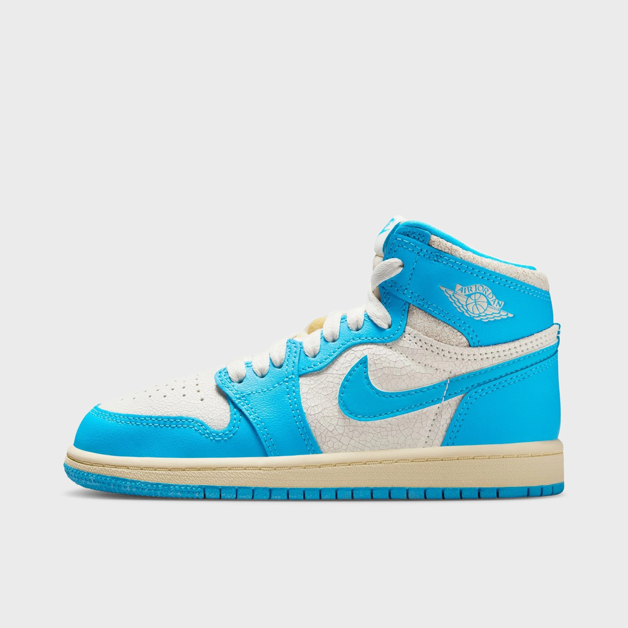 Quick Cut Shoes Minimalist Design Jordan 1 Retro High OG PS Dark Powder Blue / Sail
