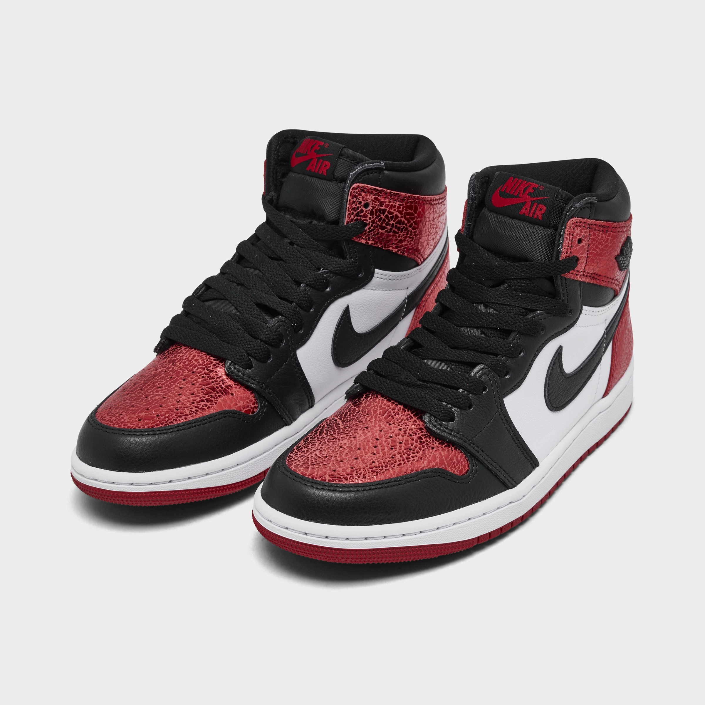 Rotational Axion Node Jordan Women's 1 Retro High OG Varsity Red / Black - White