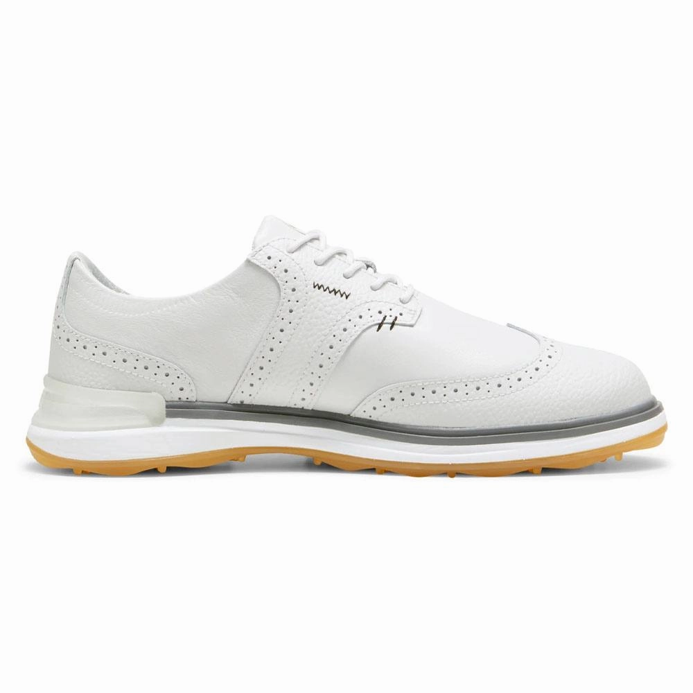 Course Advantage PUMA Avant Wingtip Spikeless Golf Shoes Feather Gray/Slate Gray - 24 Men