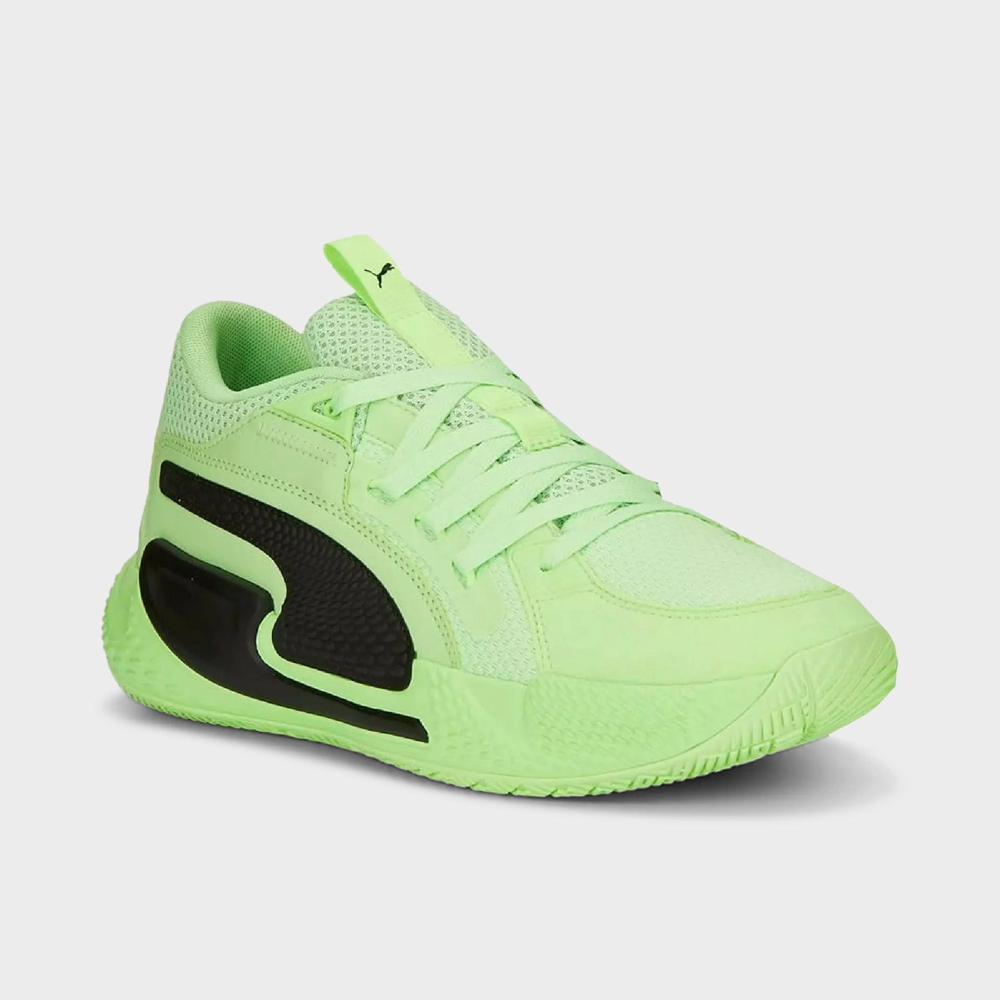 Shock Dispersing Heel Cup Compression Bands PUMA Court Rider Chaos Fizzy Lime / PUMA Black