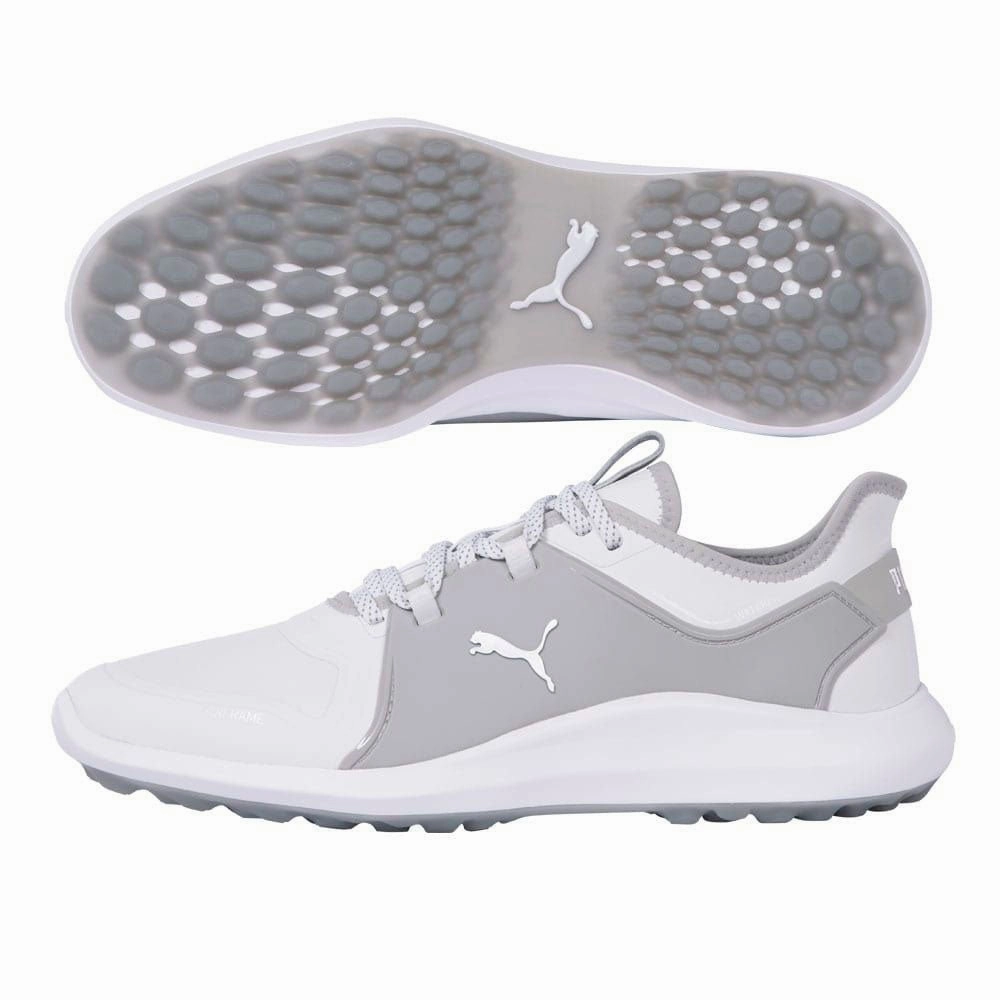 PUMA Ignite Fasten8 Spikeless Golf Shoes White/Silver/High Rise - 21 Men MidTop