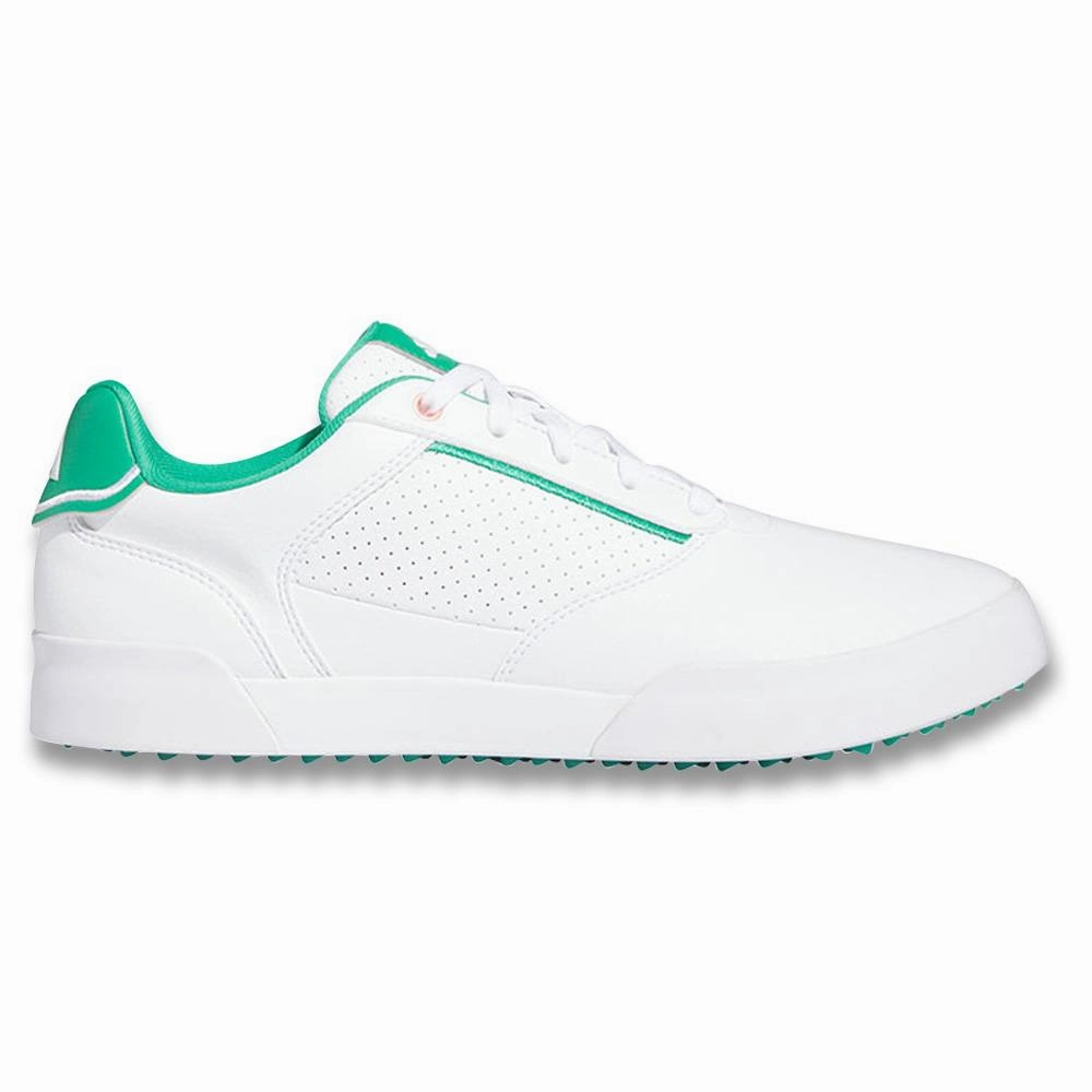 Pro Power Speed Performance Adidas RetroCross Spikeless Golf Shoes Cloud White/Court Green/Cloud White - 23 Men