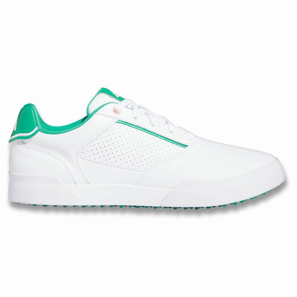 Pro Control Adidas RetroCross Spikeless Golf Shoes Cloud White/Court Green/Cloud White - 23 Men
