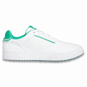 Pro Power Speed Performance Adidas RetroCross Spikeless Golf Shoes Cloud White/Court Green/Cloud White - 23 Men
