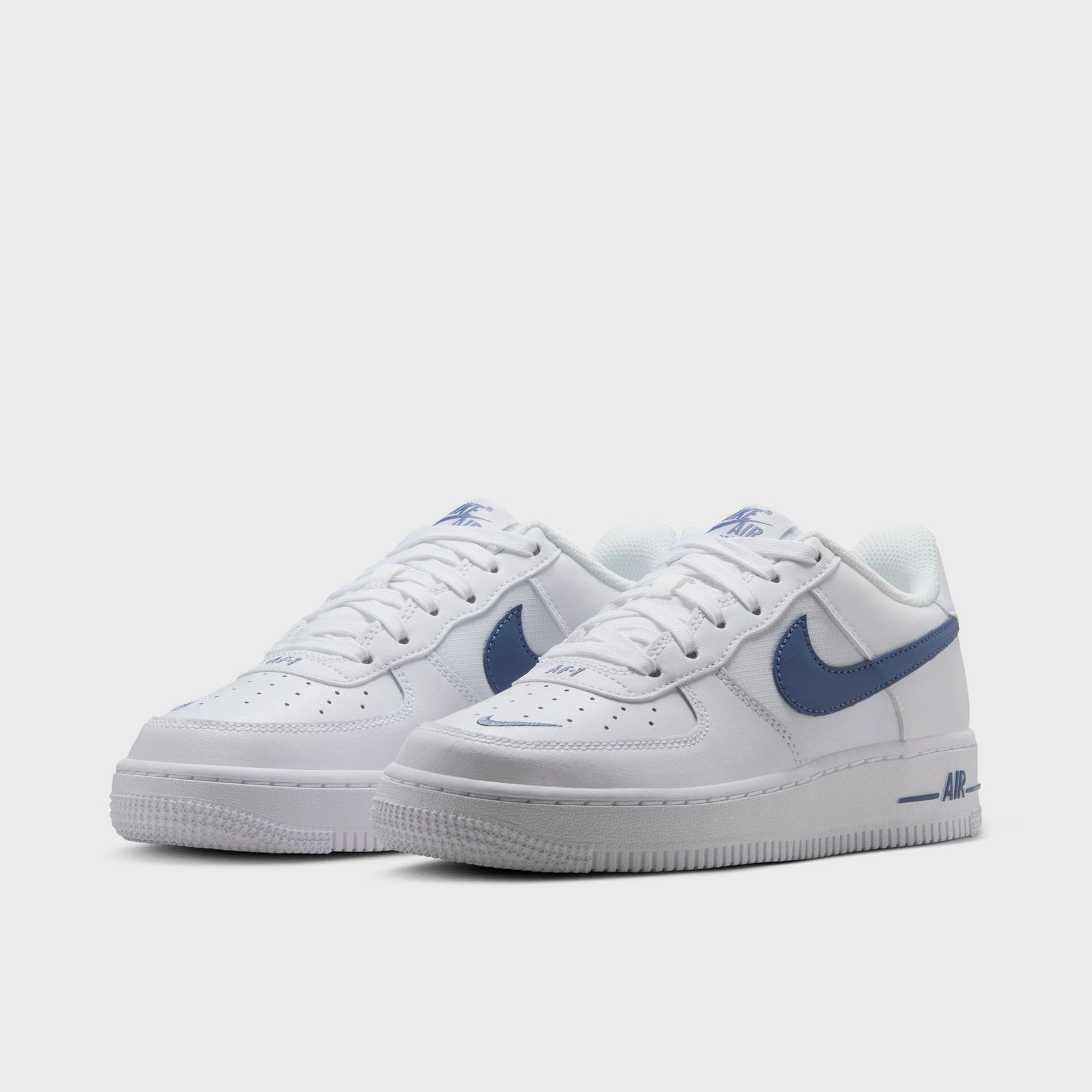 Lockdown Ankle Strap Moisture Wicking Layer Nike Air Force 1 GS White / Diffused Blue