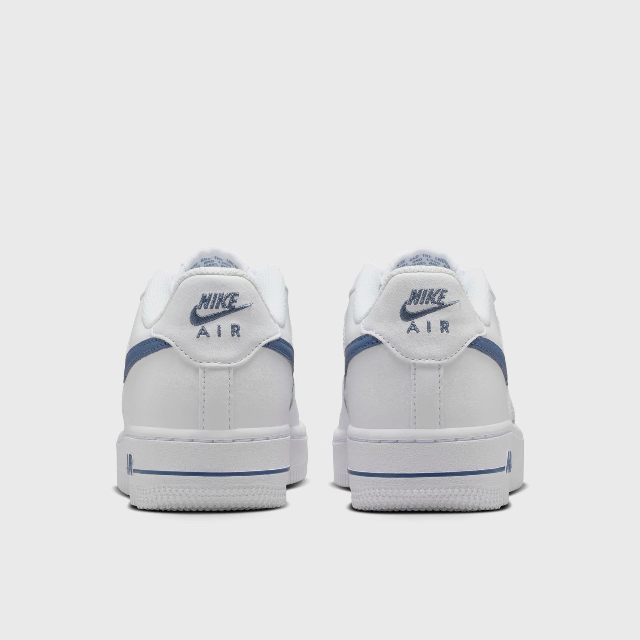 Nike Air Force 1 GS White / Diffused Blue Soft Touch Asymmetrical Collar Padding