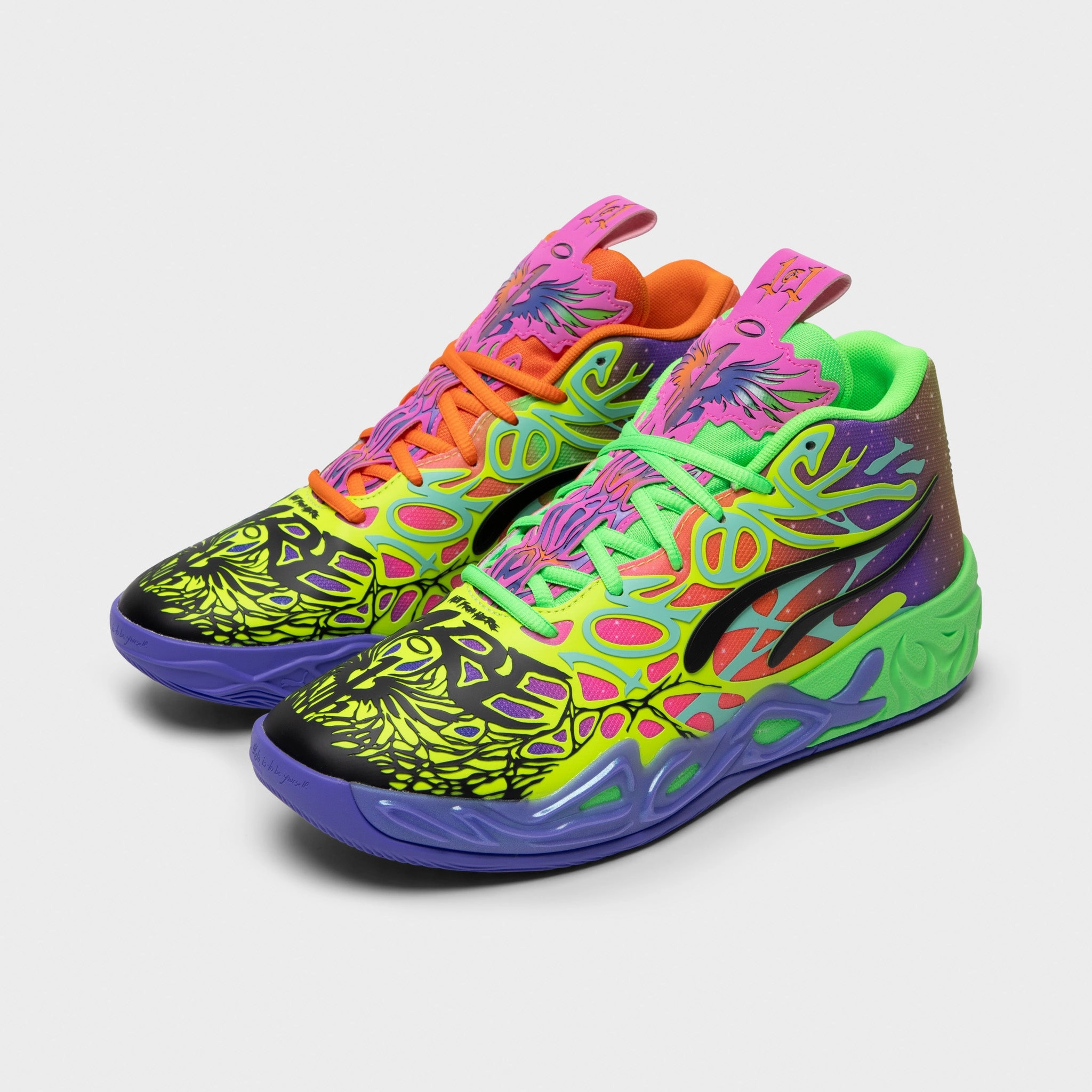 Jump Control Zone PUMA x LaMelo Ball MB.04 Be You Black / Electric Peppermint - Flouro Green