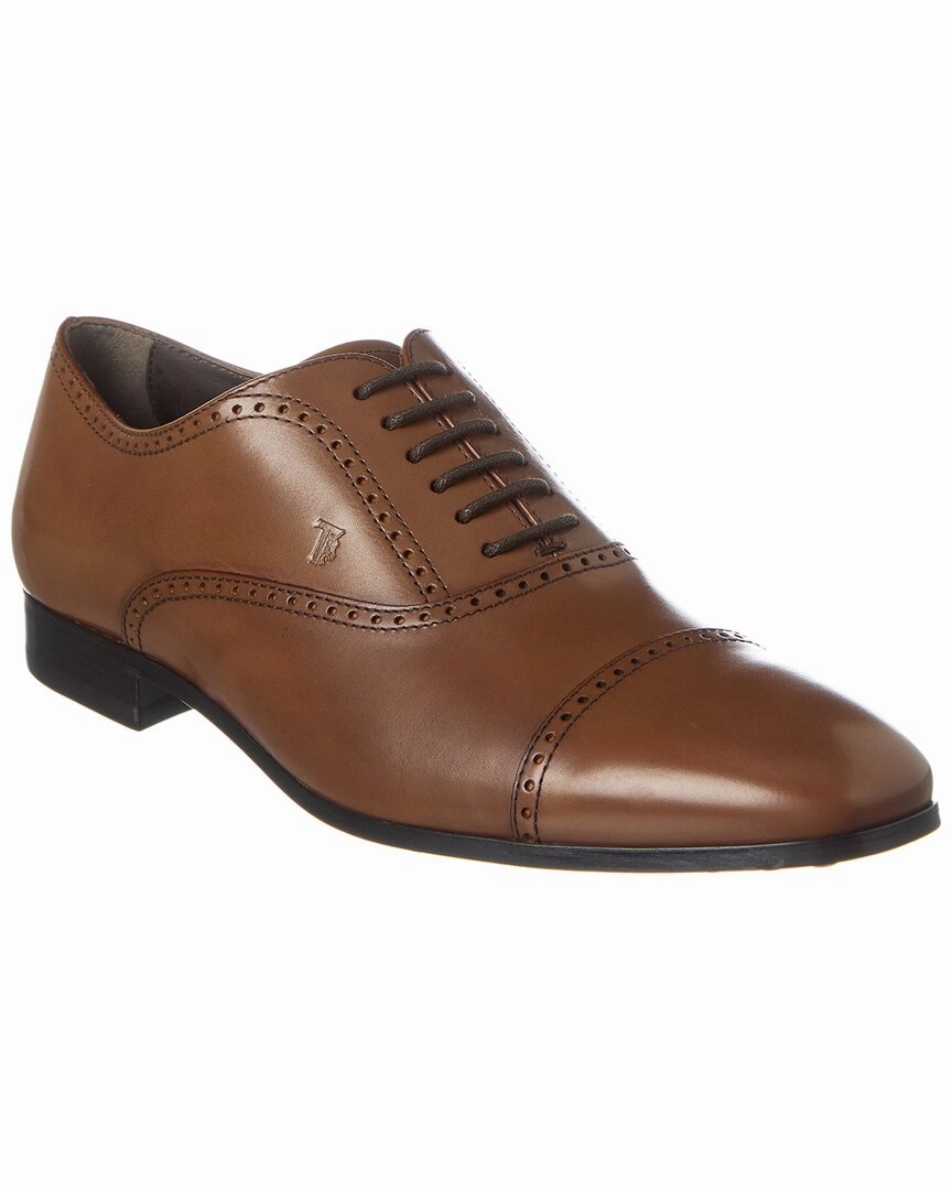 TODs Leather Oxford Chic Leather Fit