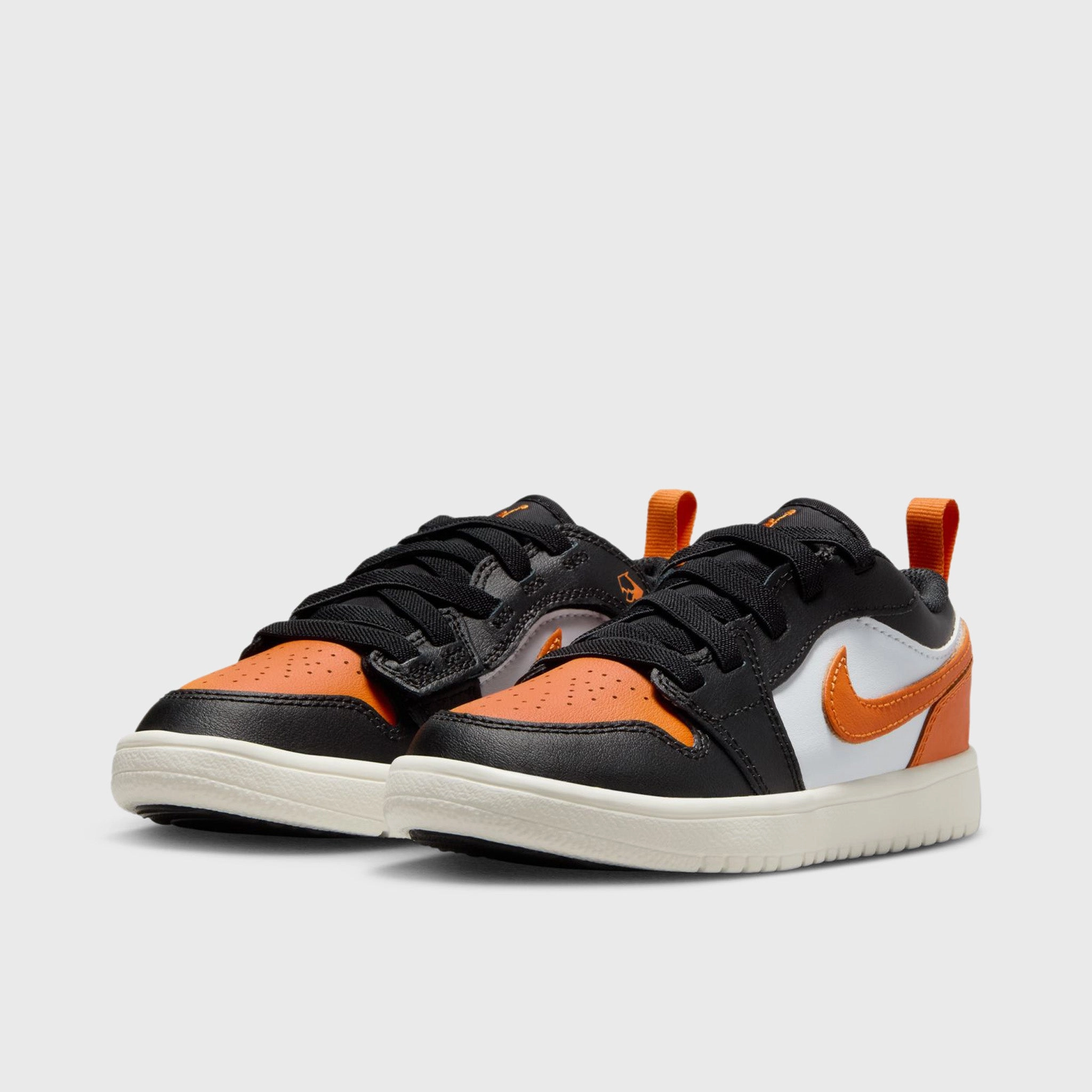 Jordan 1 Low Alt PS Black / Starfish - White Lightweight Synthetic Material Game Changer