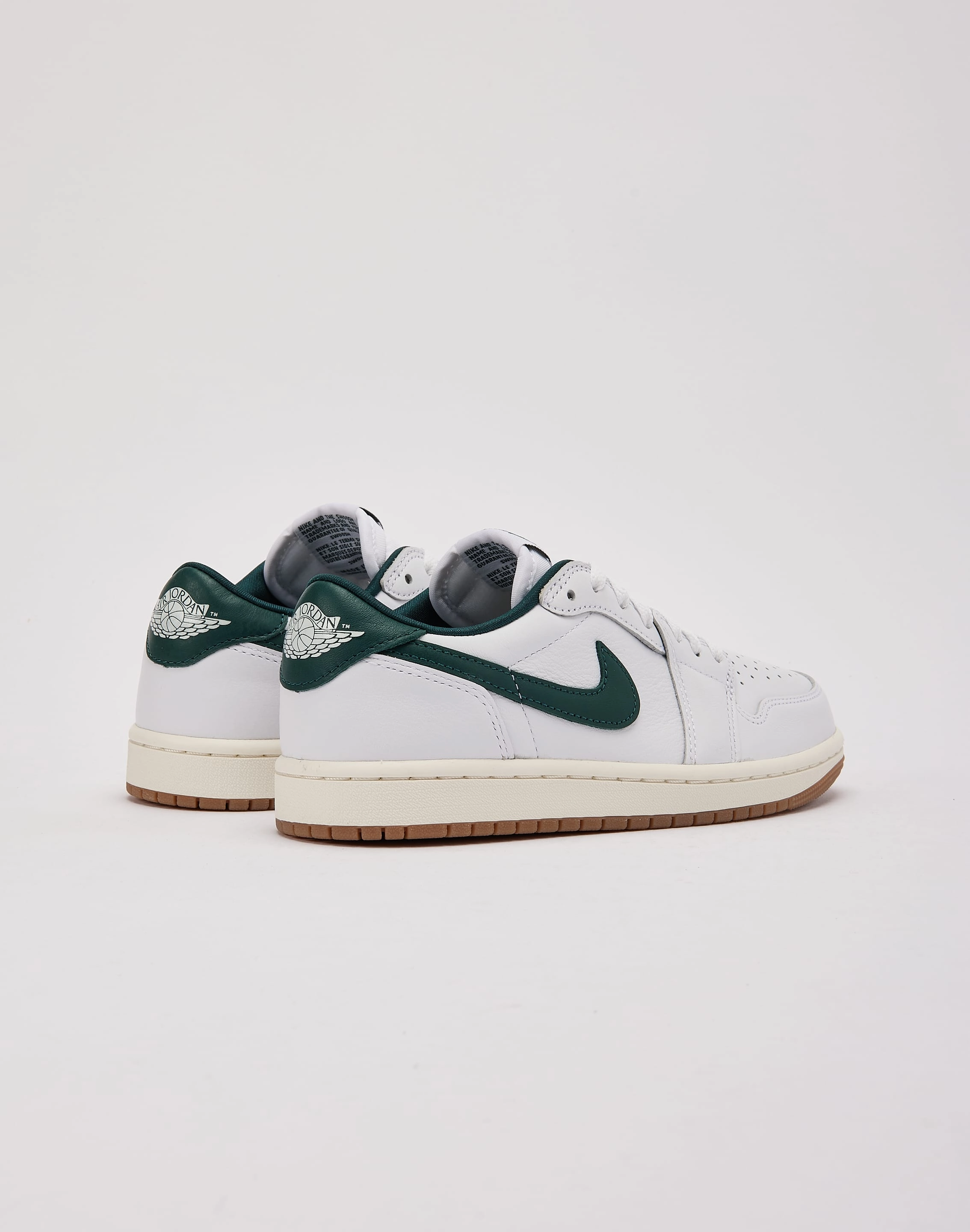 perforated upper Jordan Air Jordan 1 Retro Low OG 'Oxidized Green'