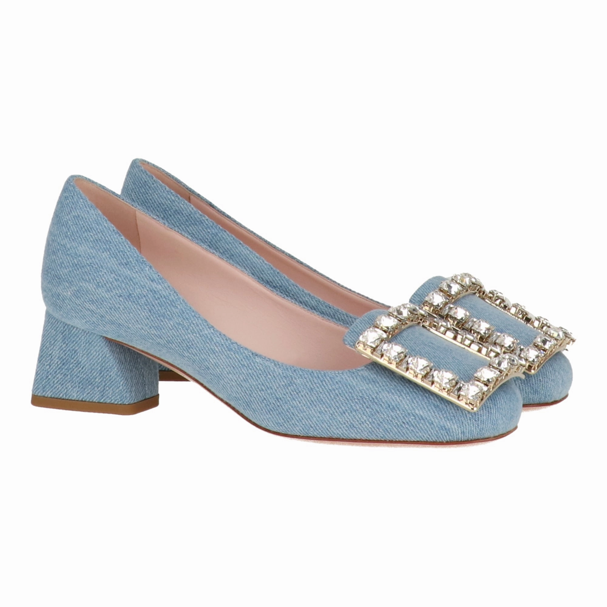 Romantic Glow Summer Sandals Roger Vivier Womens Light Blue Pump