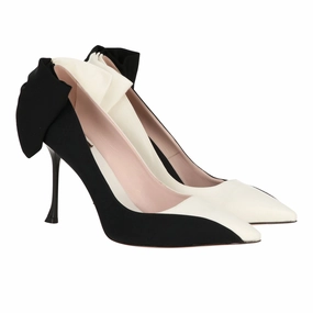 Instant Glam Timeless Wear Roger Vivier Womens White/Black Heel