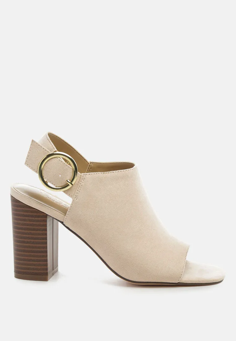 Fashion Booties roisin block heeled sling back sandals