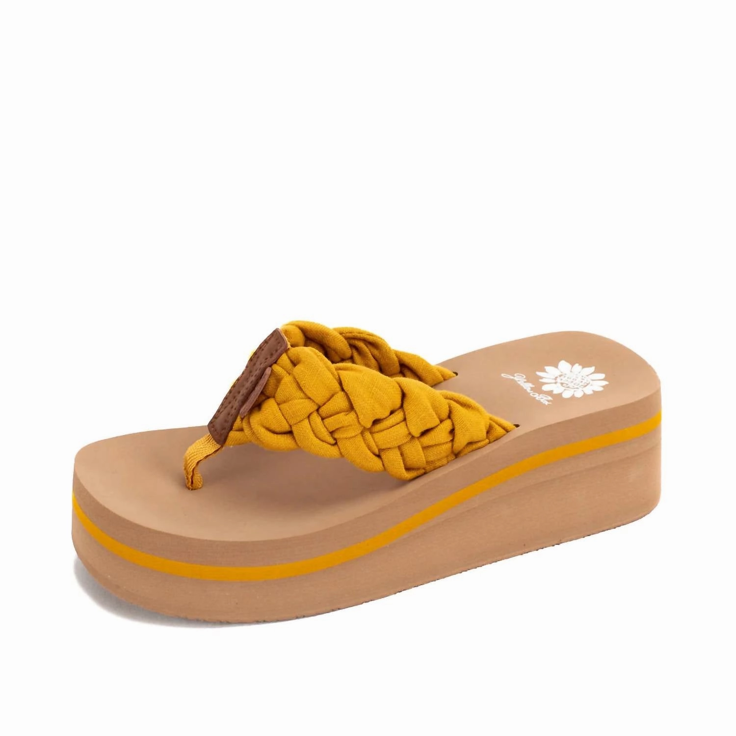 Photo Spark Women's Karnika Platform Sandal In Marigold