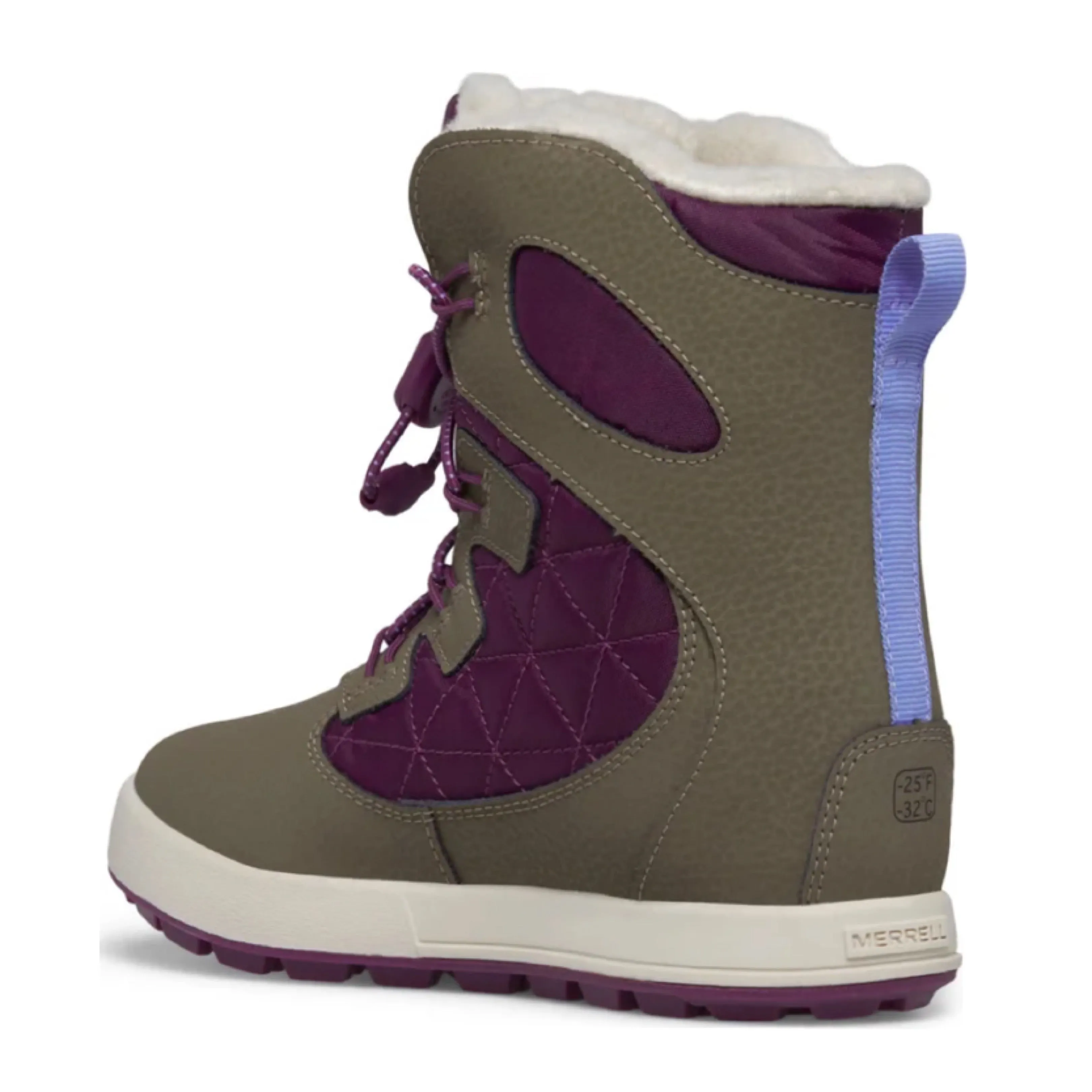 Eco Material Trail Runner Merrell Truffle/ Plum Cozy Snow Bank 4.0 Childrens/Youth Waterproof Snow Boot