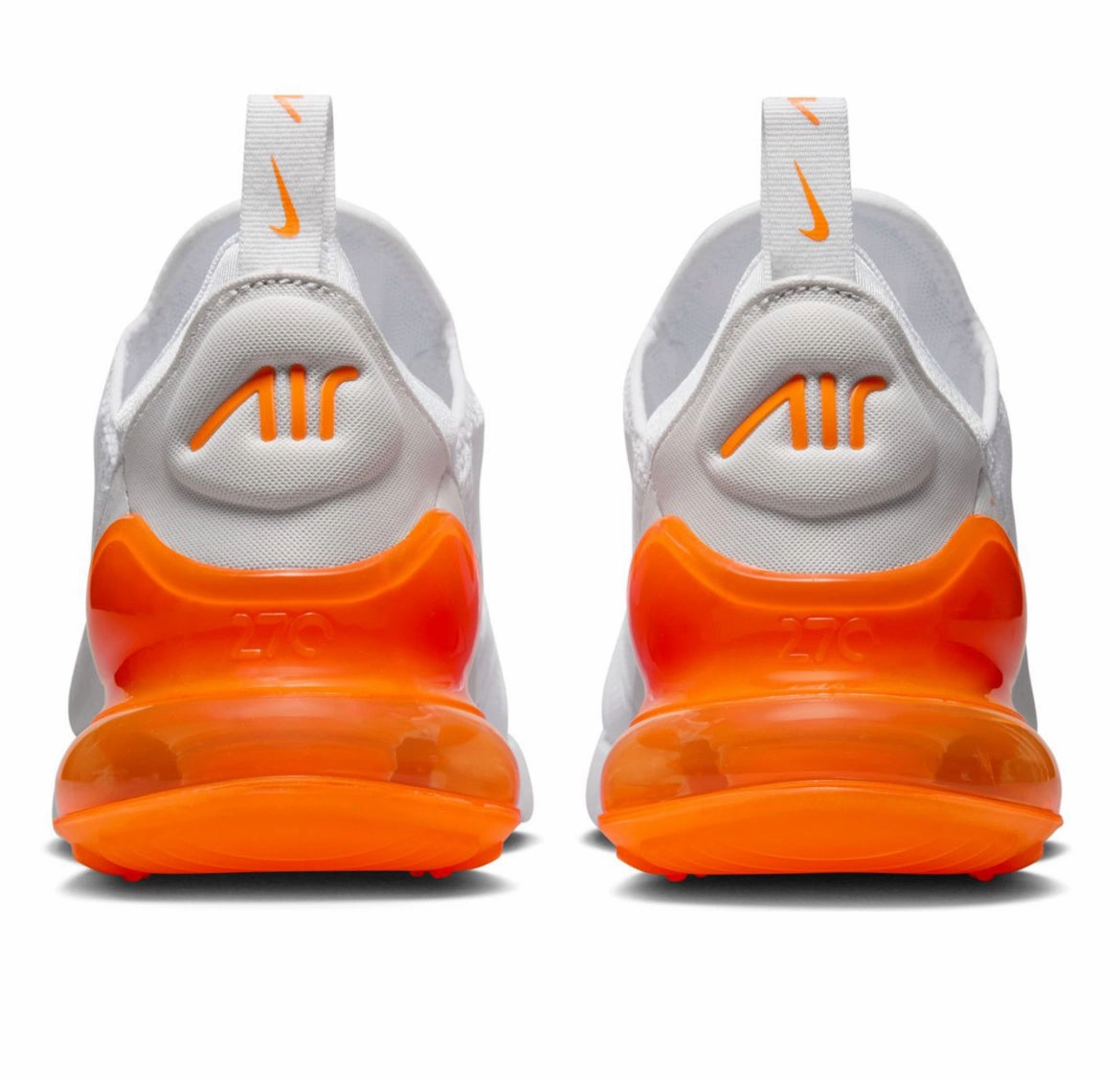 Pre-Order White Orange Swarovski Nike Air Max 270 Trail Walk Air Mesh
