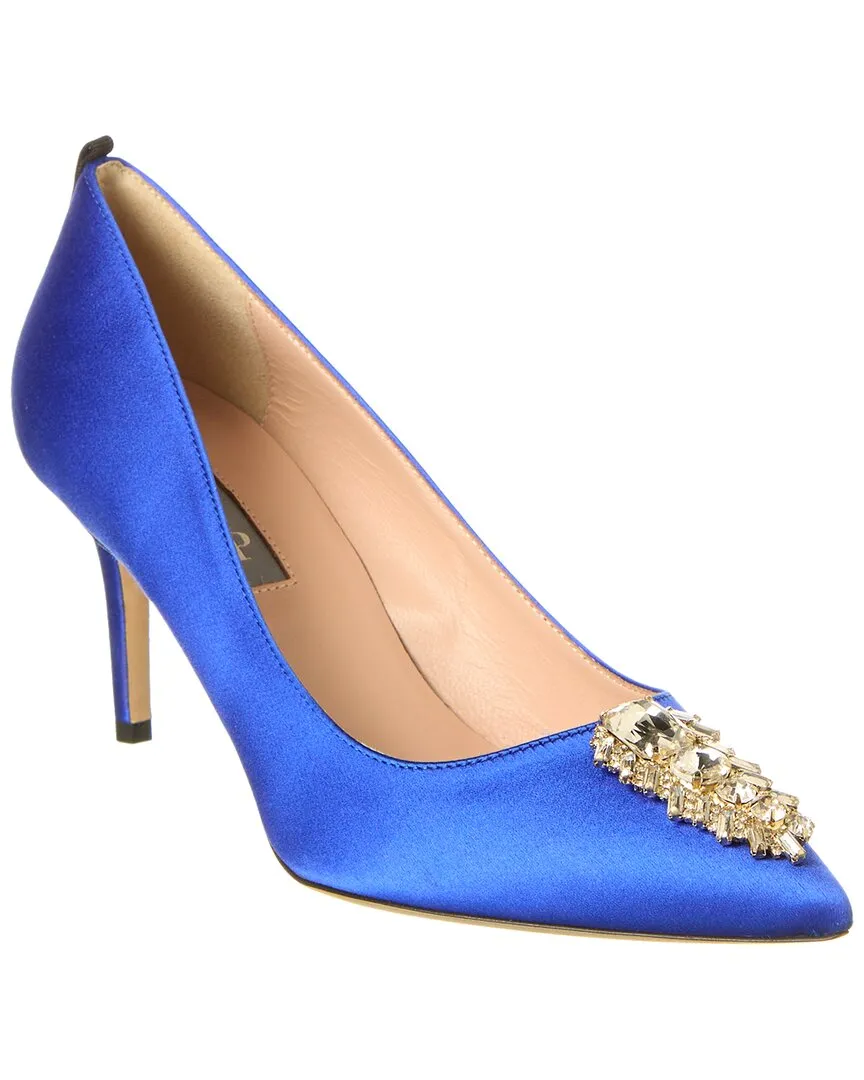 SJP by Sarah Jessica Parker Tempest 70 Satin Pump Resort Glam Sleek Appeal