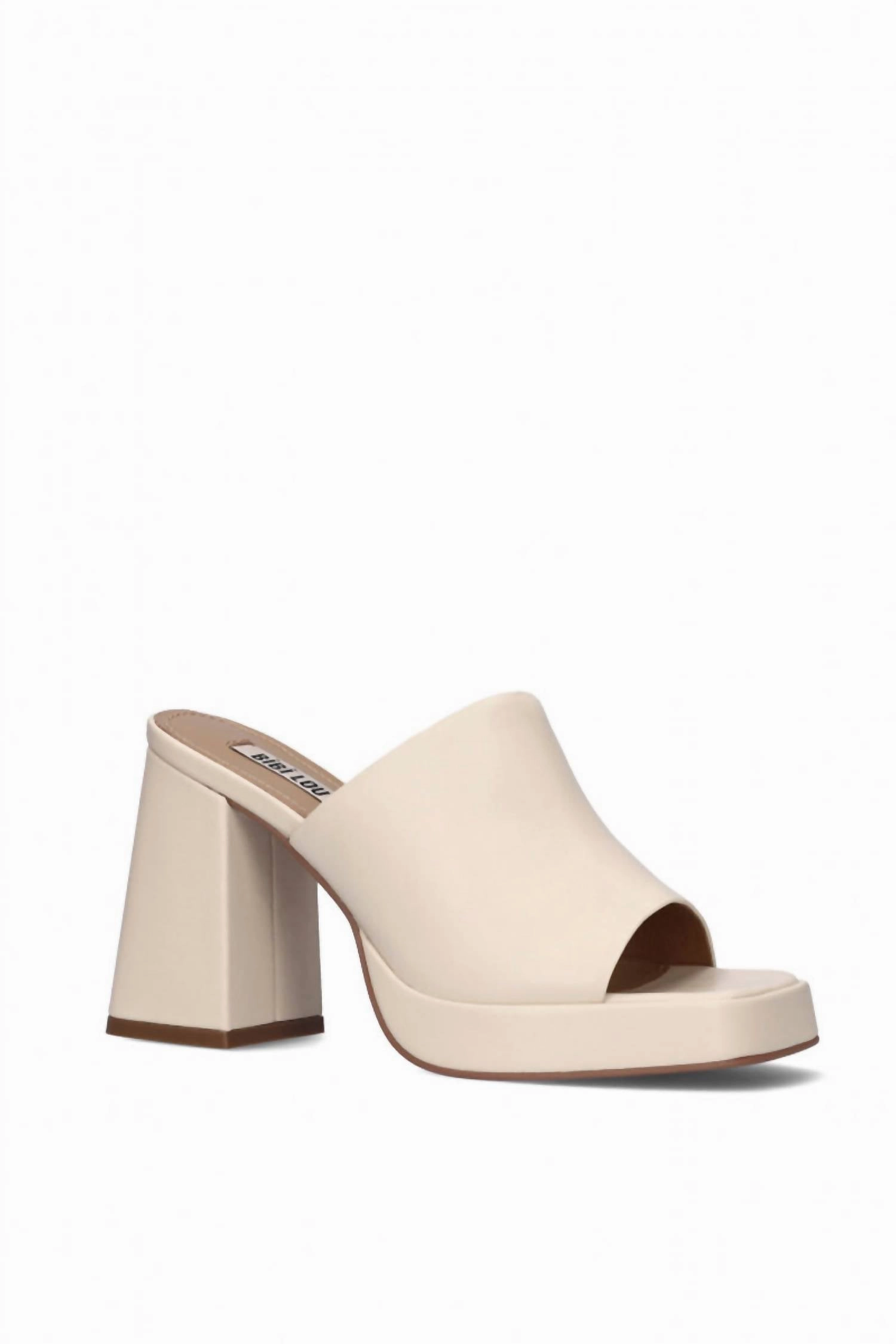 Charming Shoes Holiday Glam Heeled Sandals In Off White