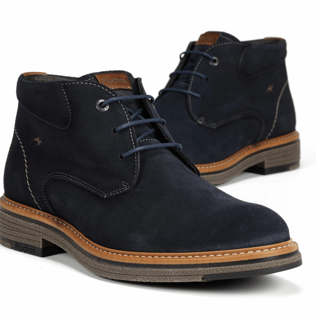 Fluchos Men's Kasper F1816 Navy Blue Anti Odor Trail Exploration Multi-Purpose Comfort