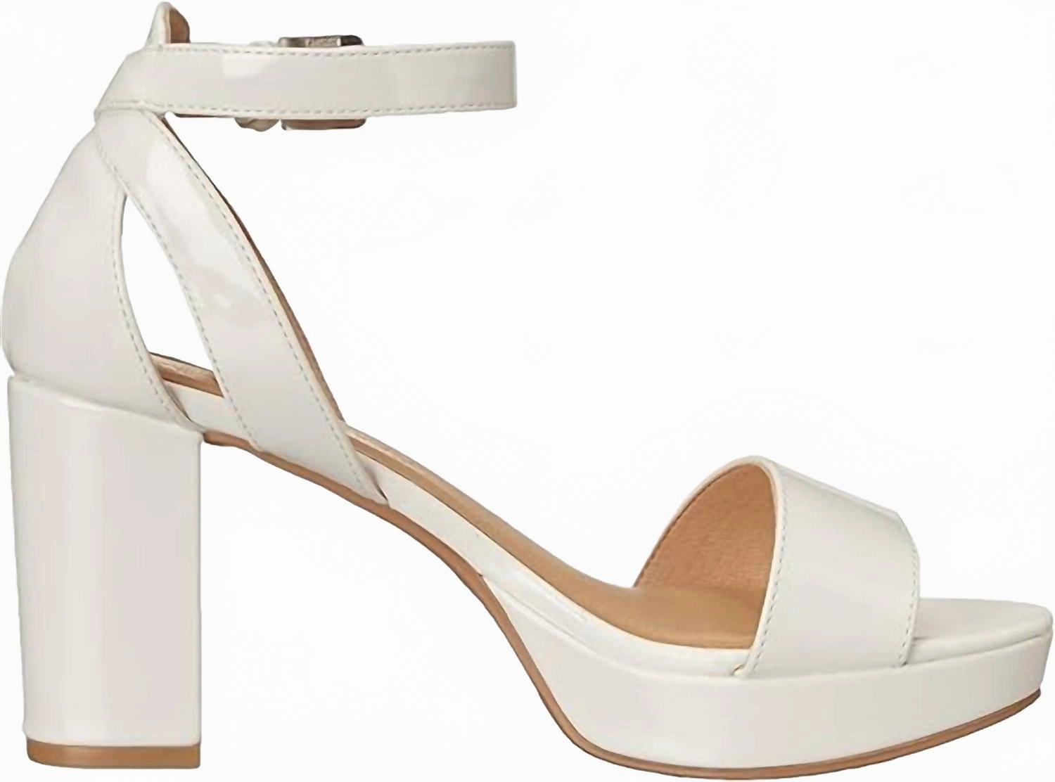 Stylish Boots Iconic Shape Women's Go On Heeled Sandal In Patent White