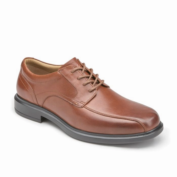 Mens Johnston & Murphy XC4 Stanton 2.0 Run-Off Lace-U in Tan Comfort Walks Leather Business Lace-ups