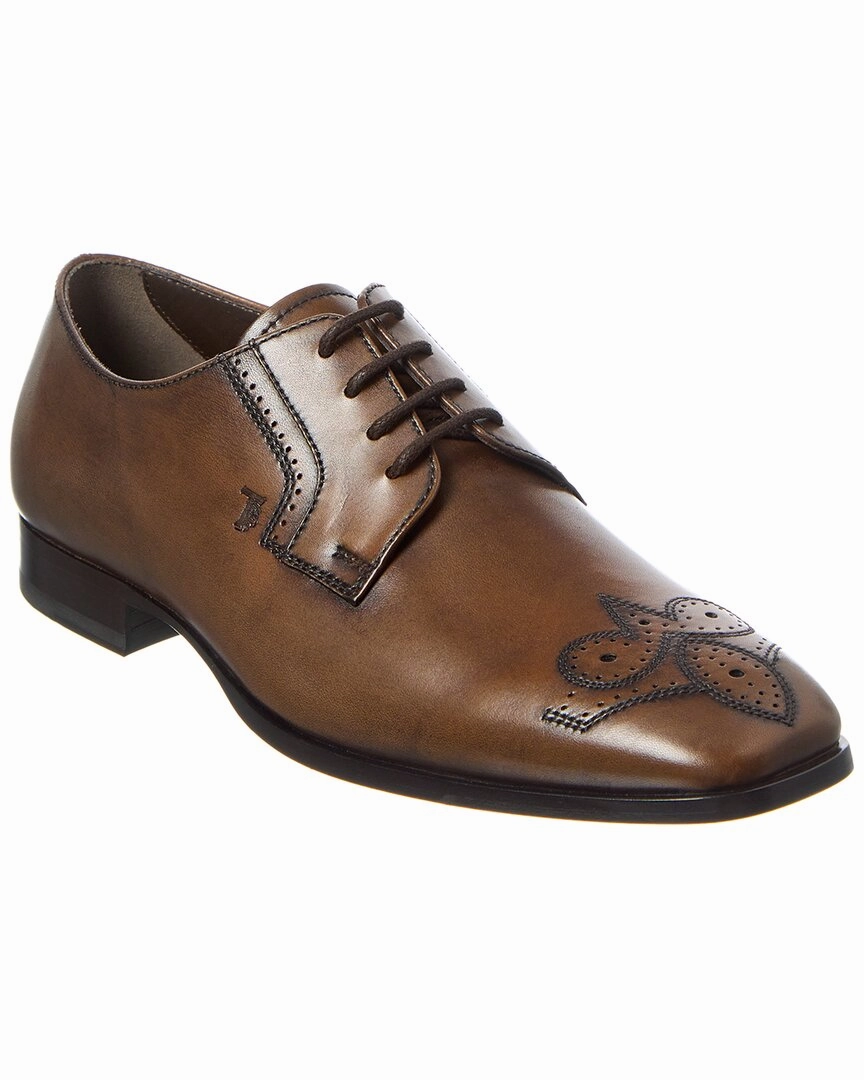 TODs Leather Oxford Polished Look Clean Looker