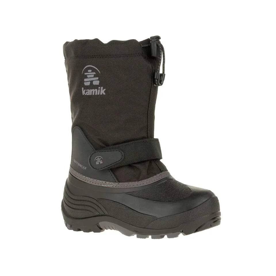 Kamik Black Waterbug Boot Quick Pull Protective Wear