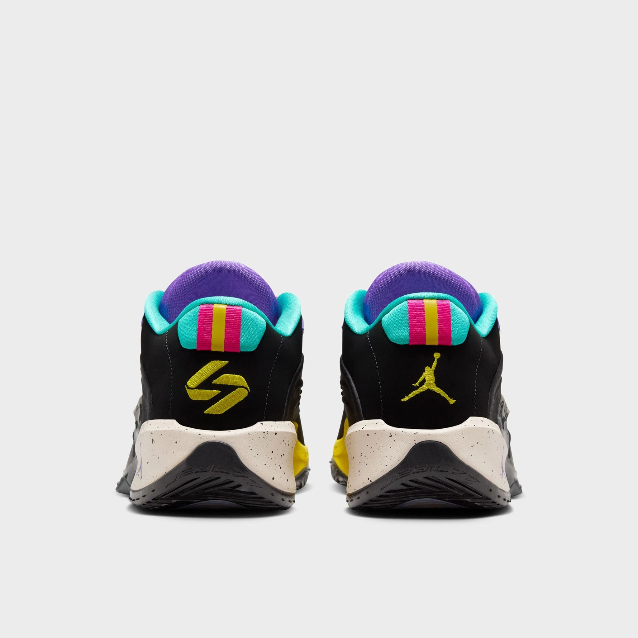 Jordan Luka 3 Black / Hyper Grape - Hyper Jade Sneakers Minimalist Design MoldedInsole