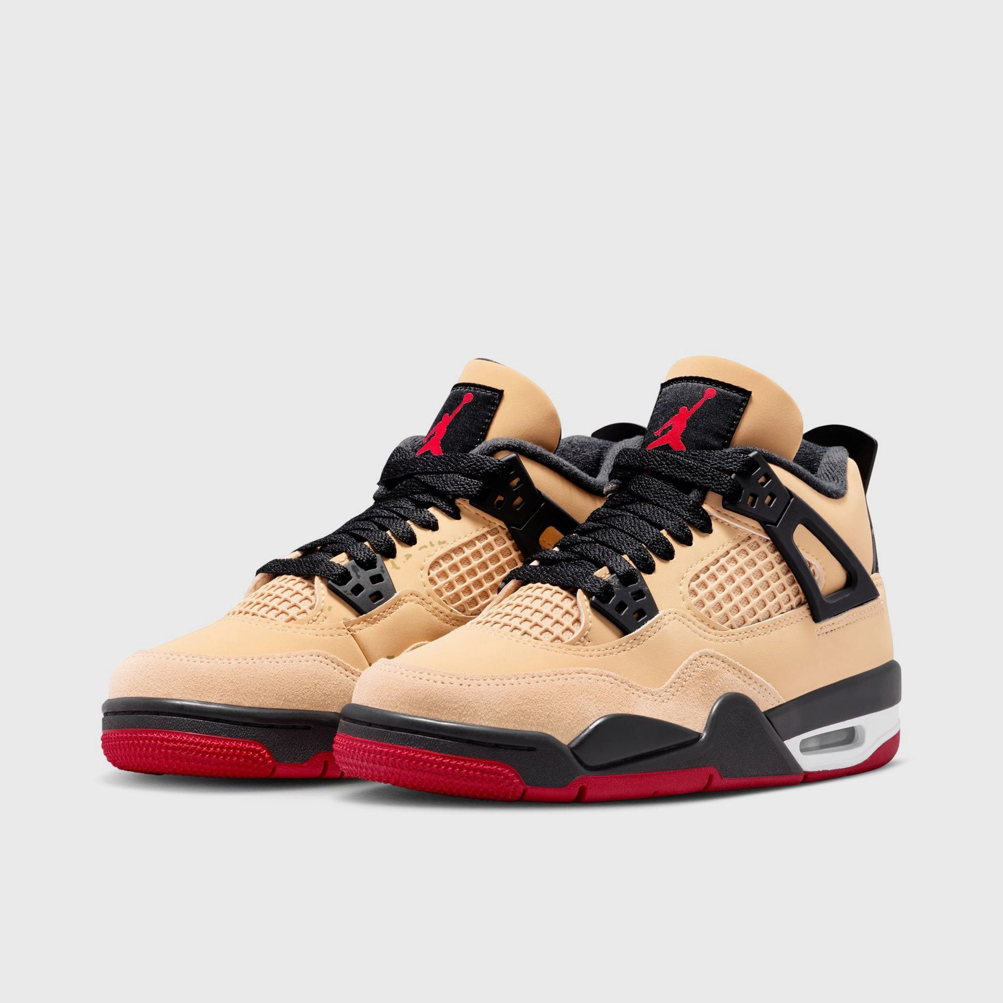 Speed Control Ergonomic Collar Padding Jordan 4 Retro GS Fire Red / Starfish - Sesame
