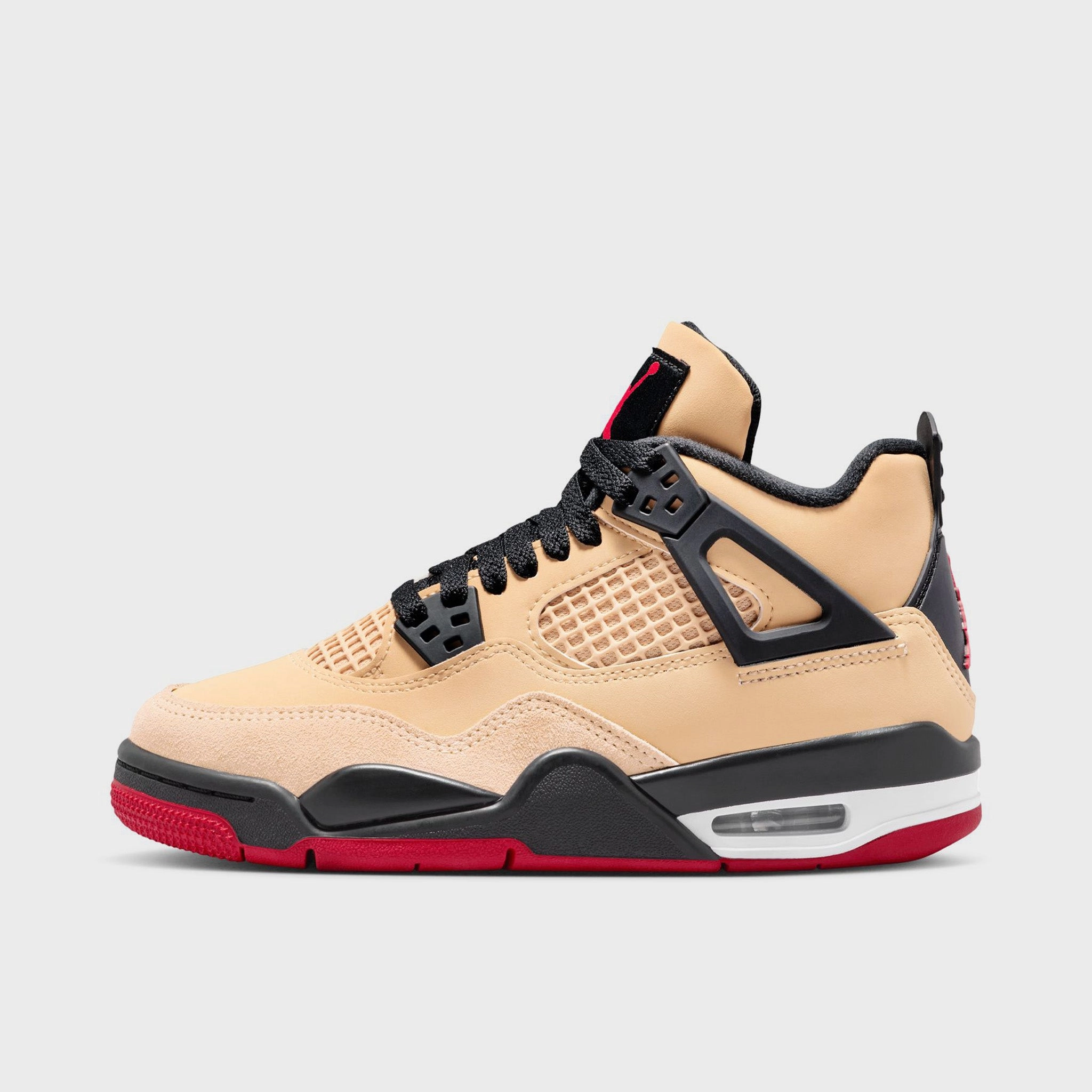 Jordan 4 Retro GS Fire Red / Starfish - Sesame Hyperlock Technology