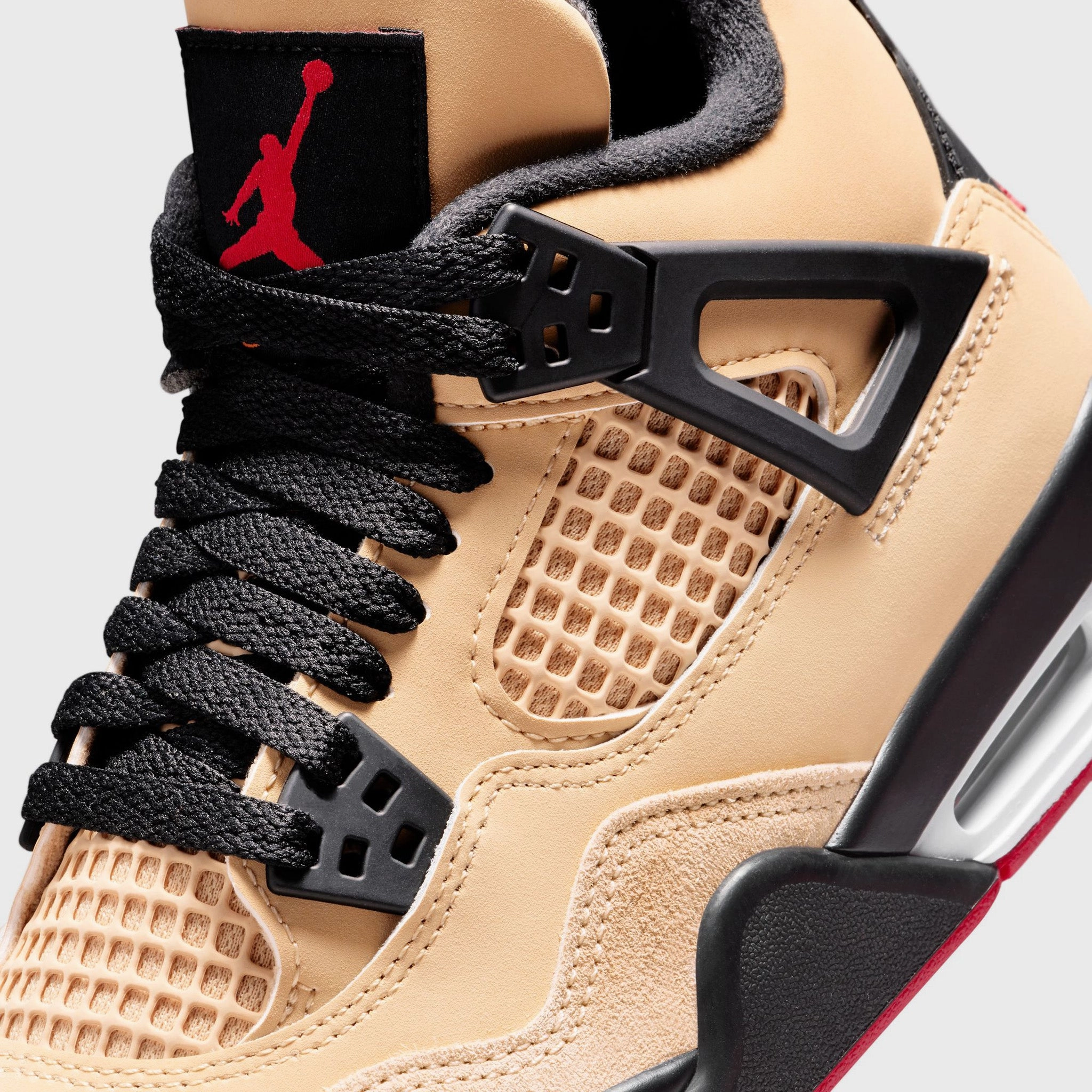 Jordan 4 Retro GS Fire Red / Starfish - Sesame Quick Response Outsole