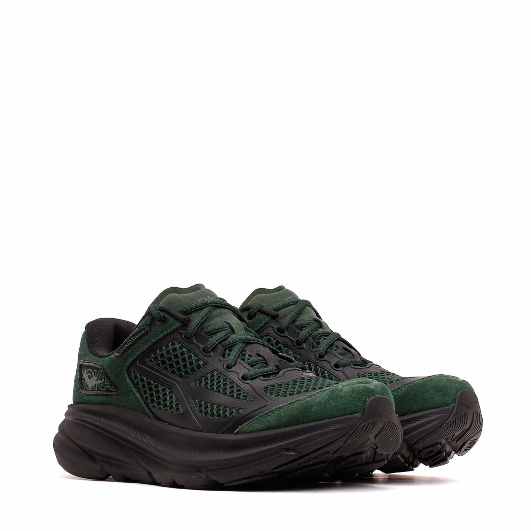 Hyperbolic Heel Counter Hoka One One Unisex Clifton One9 Forest Green Black 1173333-FSTG