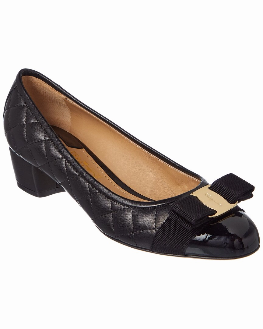 Wedding guest Ferragamo Vara Quilted Leather Pump