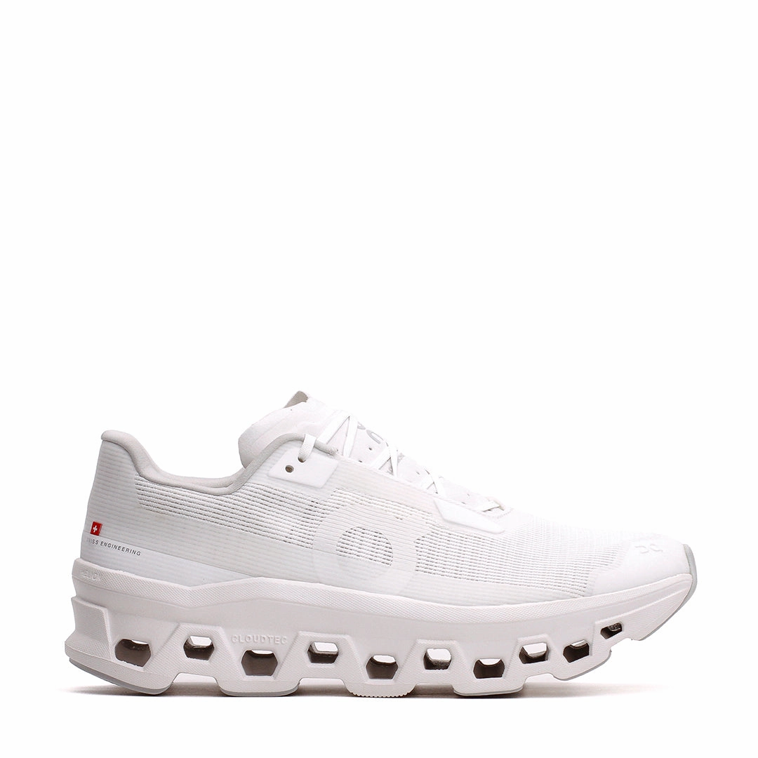 ON Men Cloudmonster Void White 3MF10671200 running in a golf course area shoes