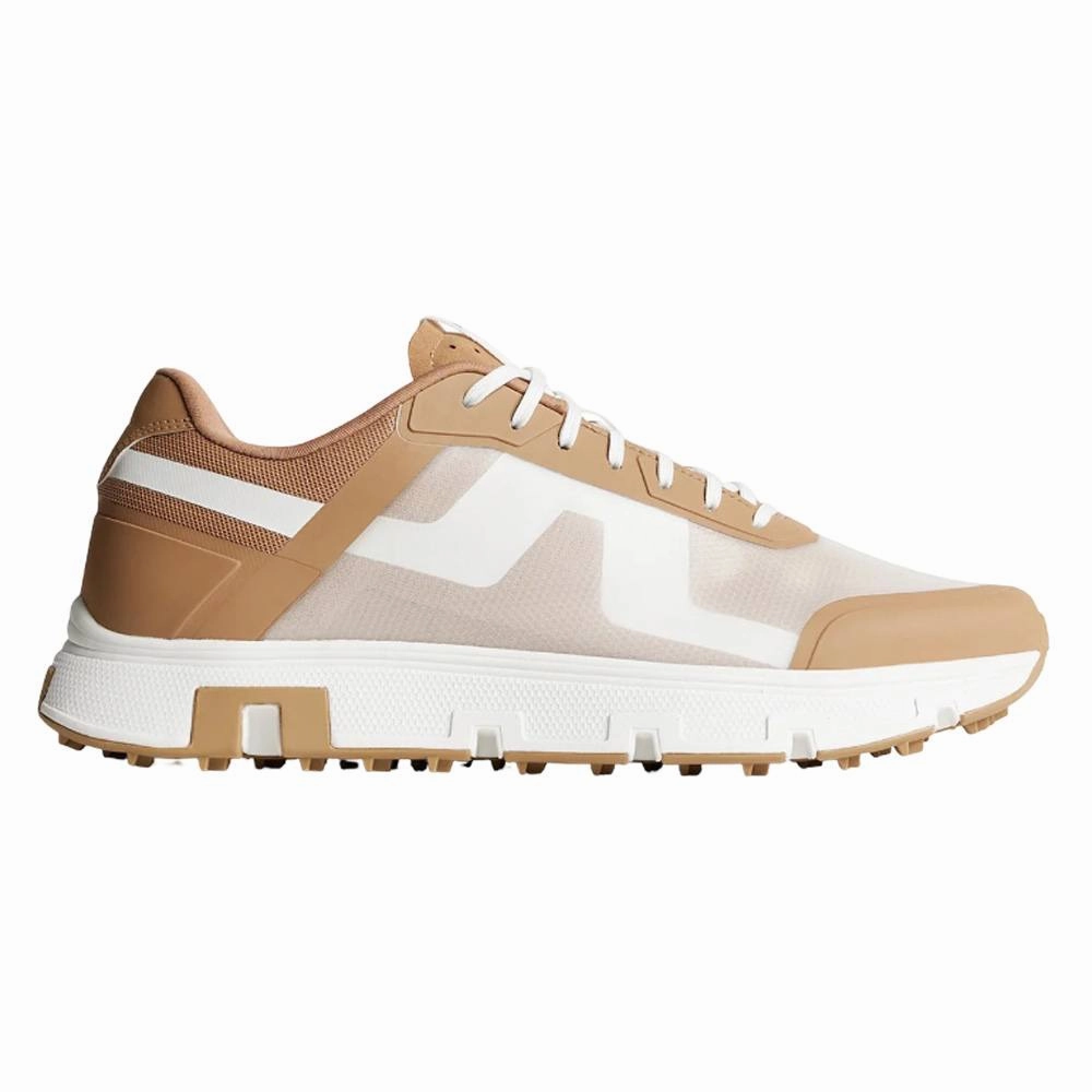 J.Lindeberg Vent 500 Spikeless Golf Shoes Tigers Eye - SS25 Men Dynamic Fit Clear Precision
