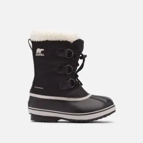 Sorel Black Nylon Yoot Pac Youth Boot Shock-absorbing