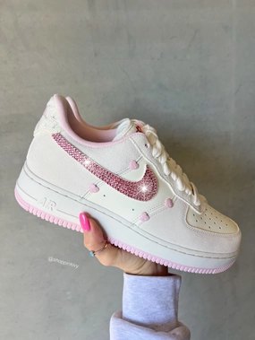 Special Edition?? Swarovski Womens Nike Air Force 1 Comfy Wear Outing Ready